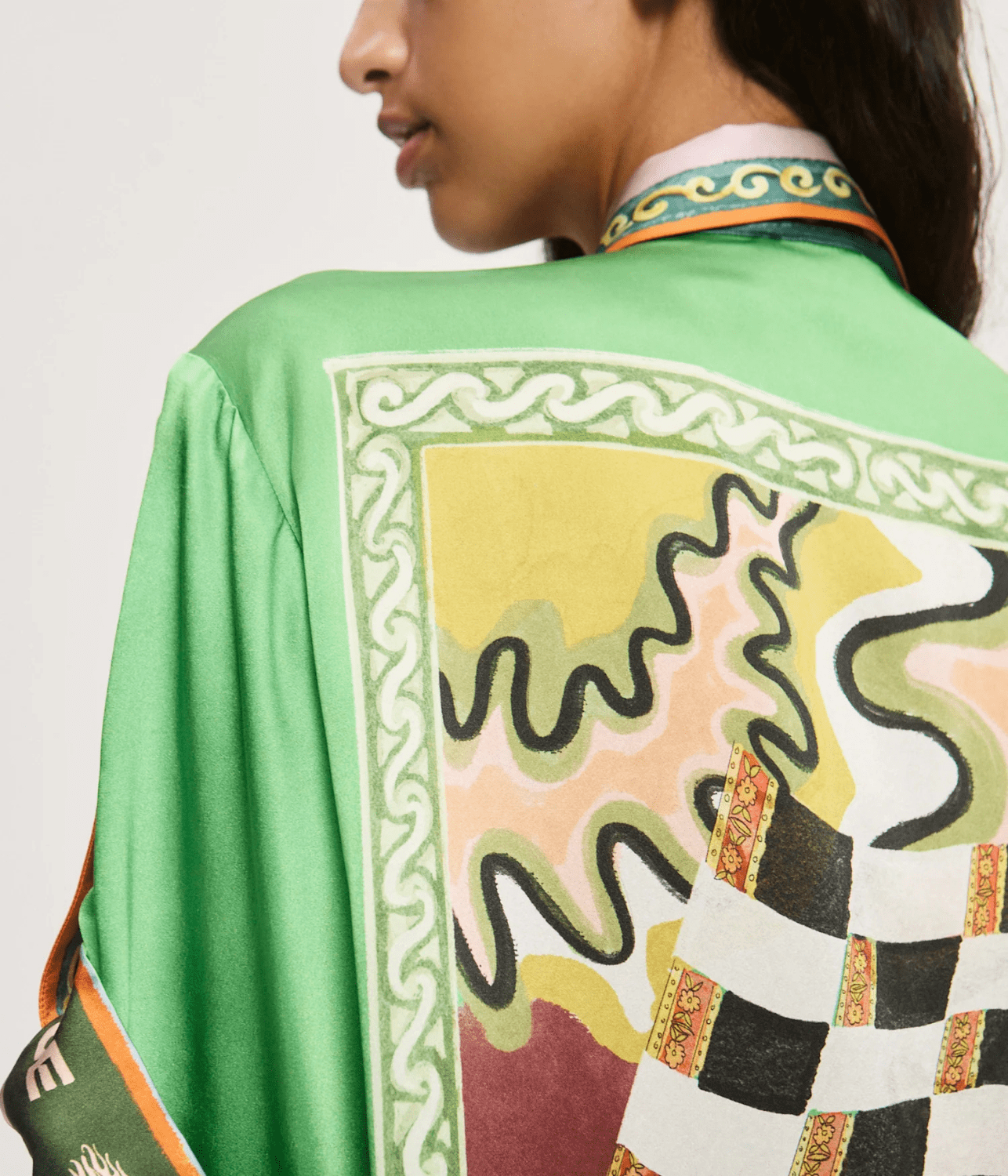 LUCKY PACE SILK SHIRT | ALEMAIS ALEMAIS LUCKY PACE SILK SHIRT