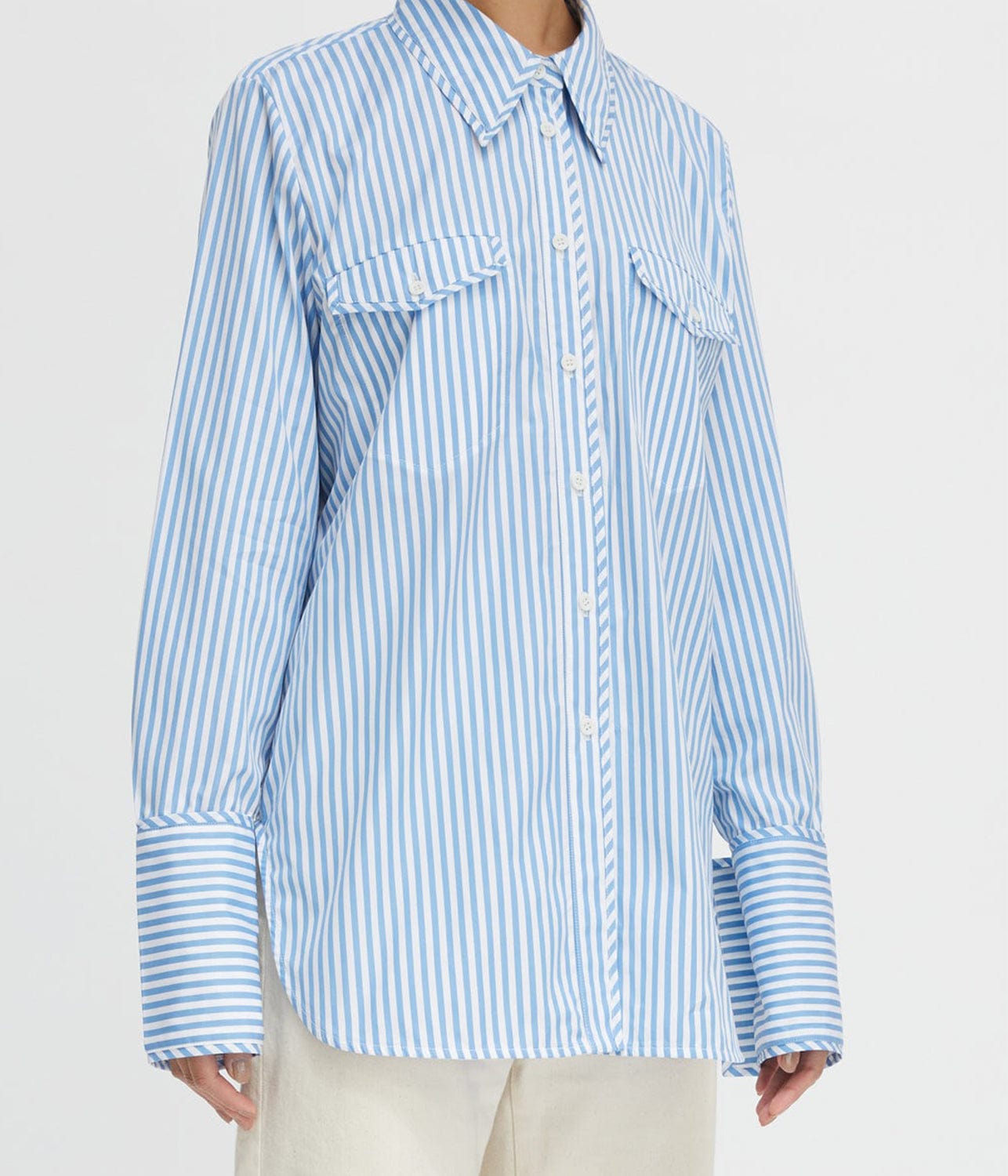LYNDON SHIRT- SKY | LEE MATHEWS | LEE MATHEWS LYNDON SHIRT- SKY