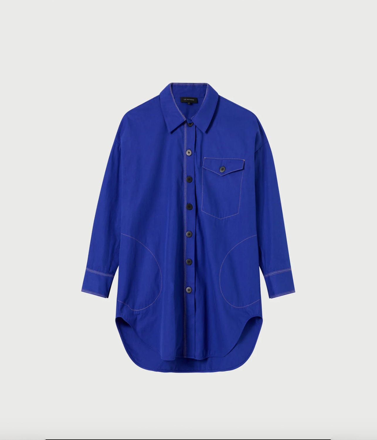 MADDY SHIRT JACKET- COLBALT | LEE MATHEWS | LEE MATHEWS MADDY SHIRT JACKET- COLBALT