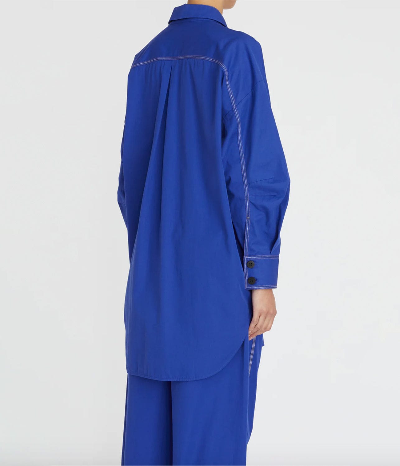 MADDY SHIRT JACKET- COLBALT | LEE MATHEWS | LEE MATHEWS MADDY SHIRT JACKET- COLBALT