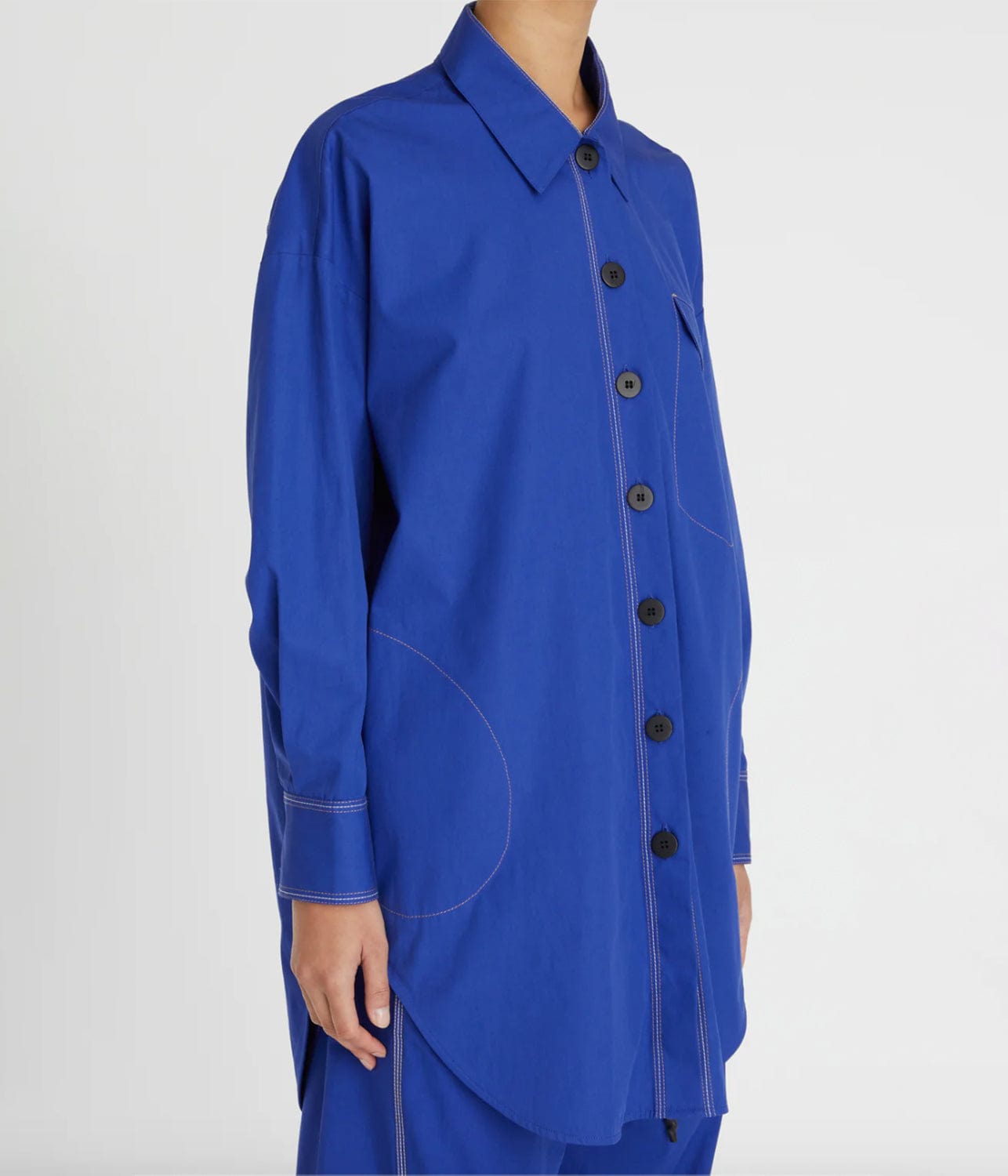 MADDY SHIRT JACKET- COLBALT | LEE MATHEWS | LEE MATHEWS MADDY SHIRT JACKET- COLBALT