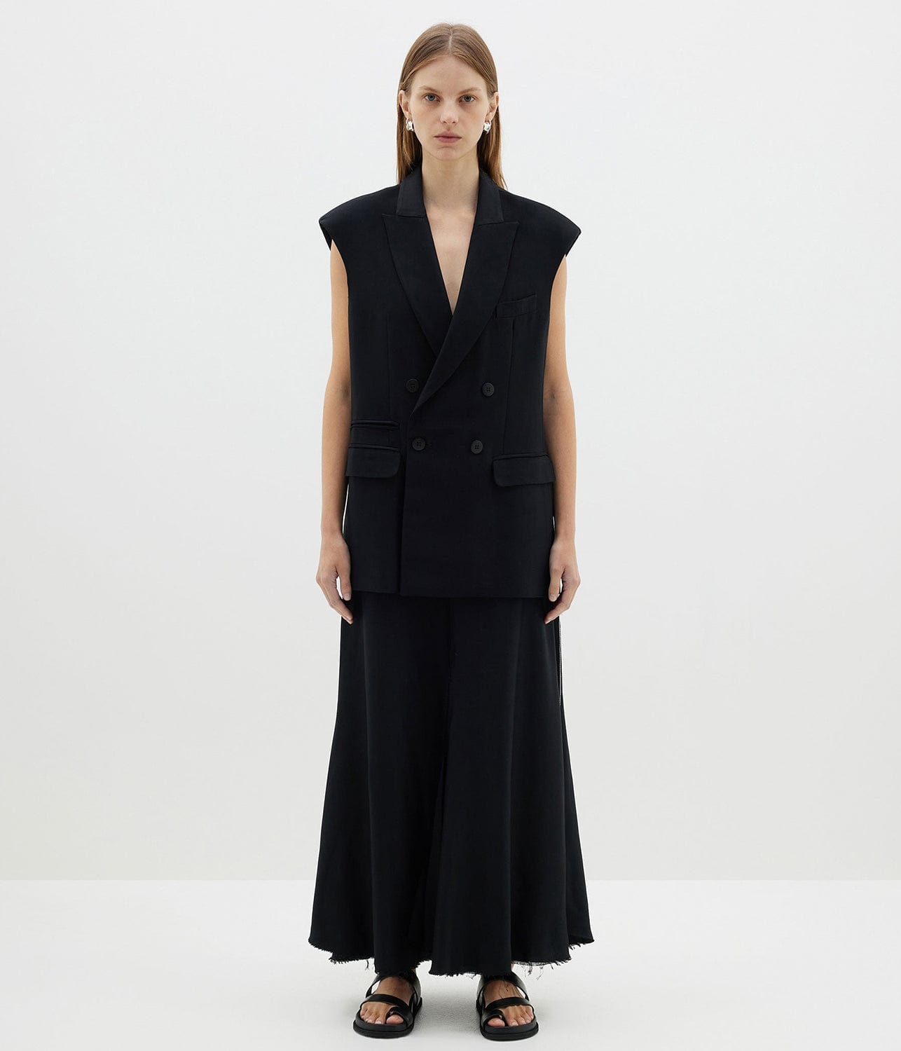 MAN STYLE TAILORED VEST- BLACK | BASSIKE | BASSIKE MAN STYLE TAILORED VEST- BLACK