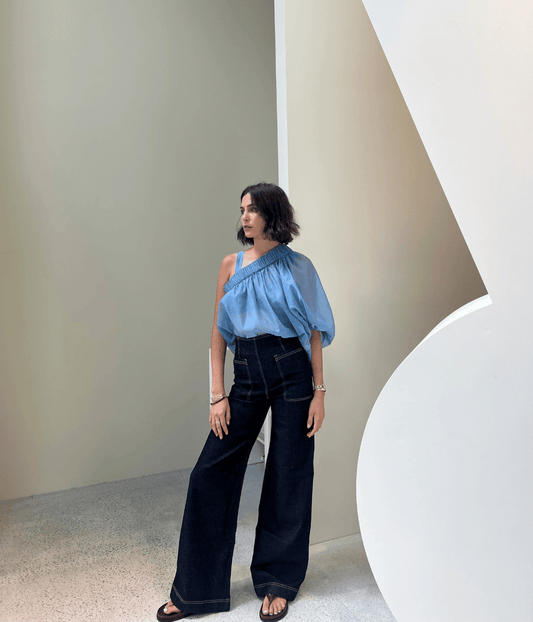 MARIPOSA BLOUSE | CIELO OFFICINA | ARTCLUB | ARTCLUB BY HEIDI MIDDLETON MARIPOSA BLOUSE | CIELO OFFICINA