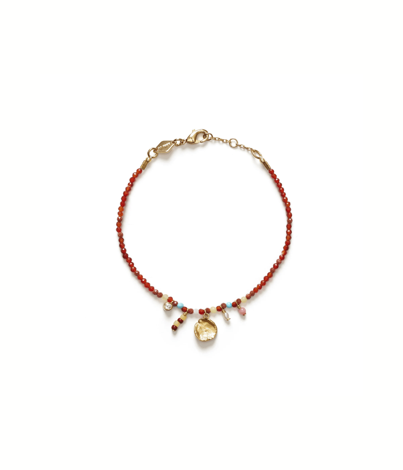 MAROON HARMONY BRACELET | GOLD | ANNI LU ANNI LU MAROON HARMONY BRACELET | GOLD