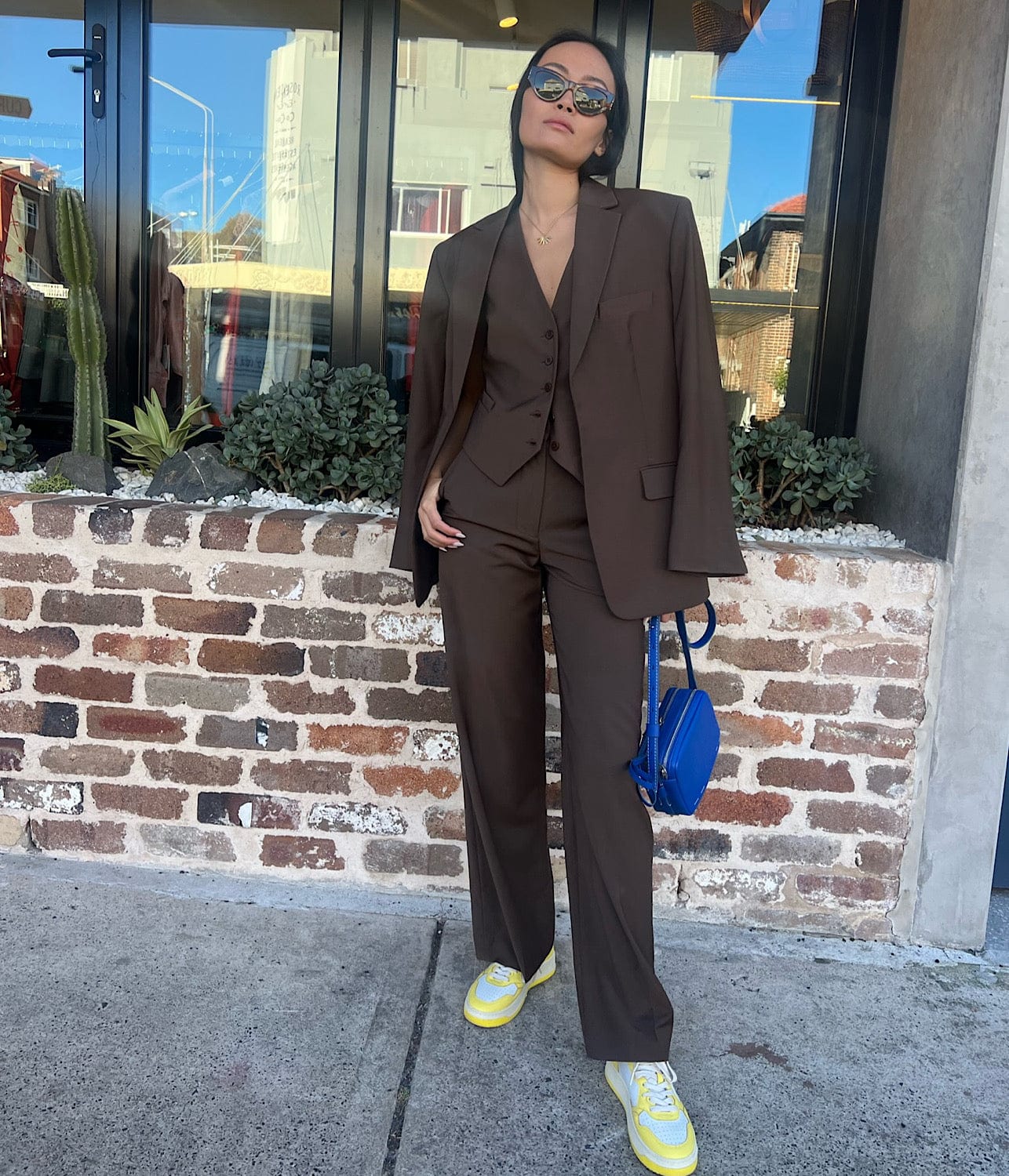 MATTEAU RELAXED TAILORED BLAZER- COFFEE