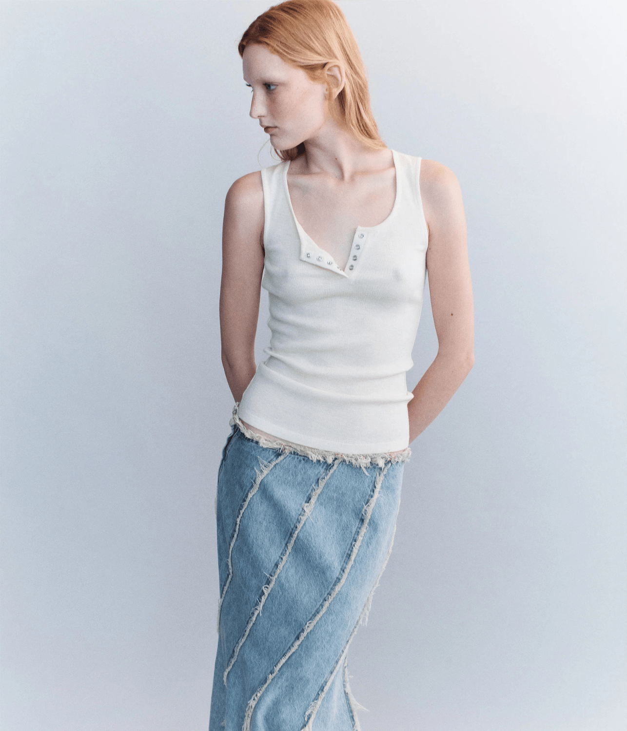 MERINO HENELY TANK | CREAM | COURTNEY ZHENG COURTNEY ZHENG MERINO HENELY TANK