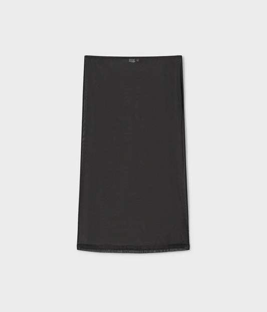 MESH SKIRT | SILK LAUNDRY | BLACK FOR ARTISTS ONLY MESH SKIRT BLACK