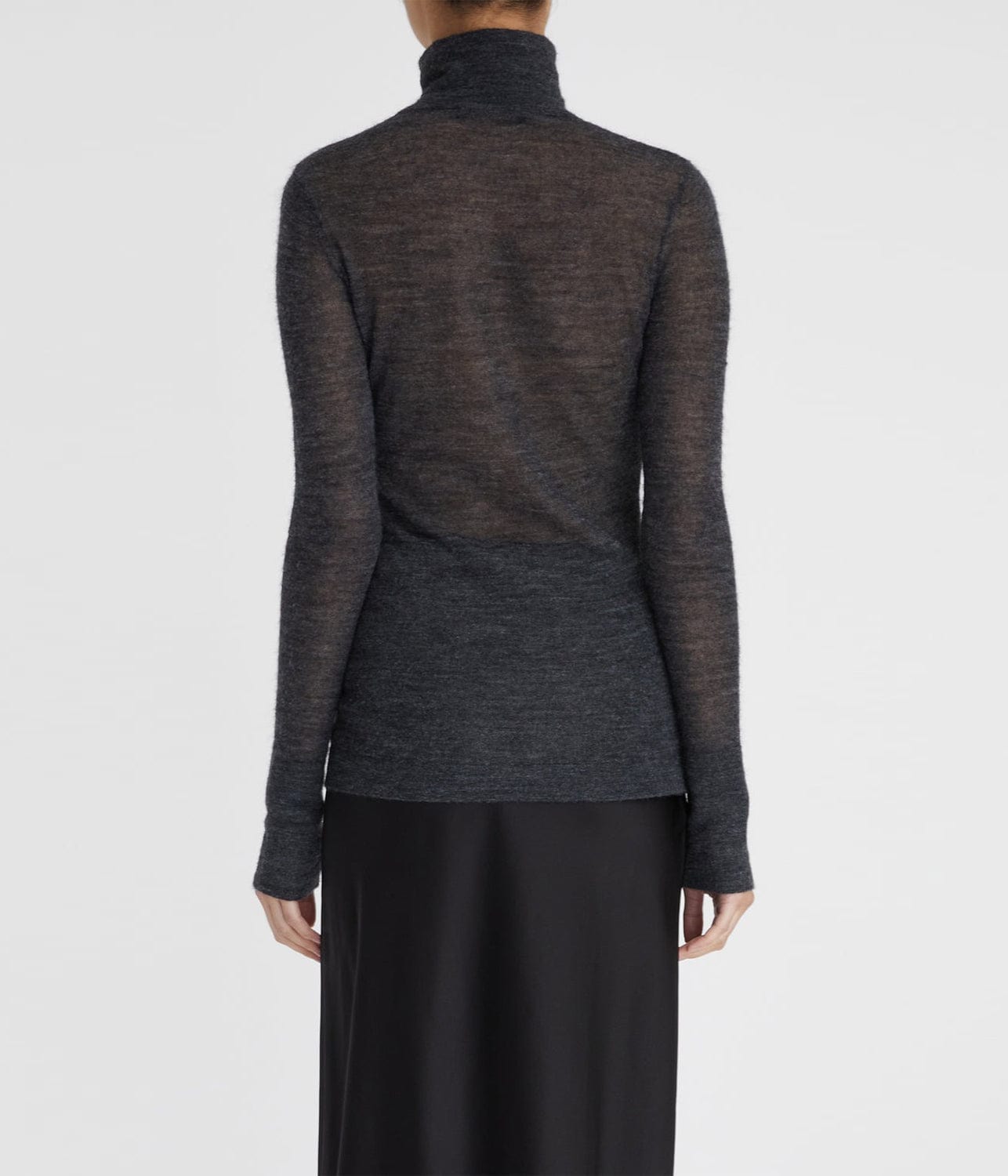 MILA TURTLENECK- CHARCOAL | LEE MATHEWS | LEE MATHEWS MILA TURTLENECK- CHARCOAL