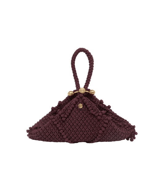 MINI MACRAME TRAPEZE POUCH FOR ARTISTS ONLY MINI MACRAME TRAPEZE POUCH