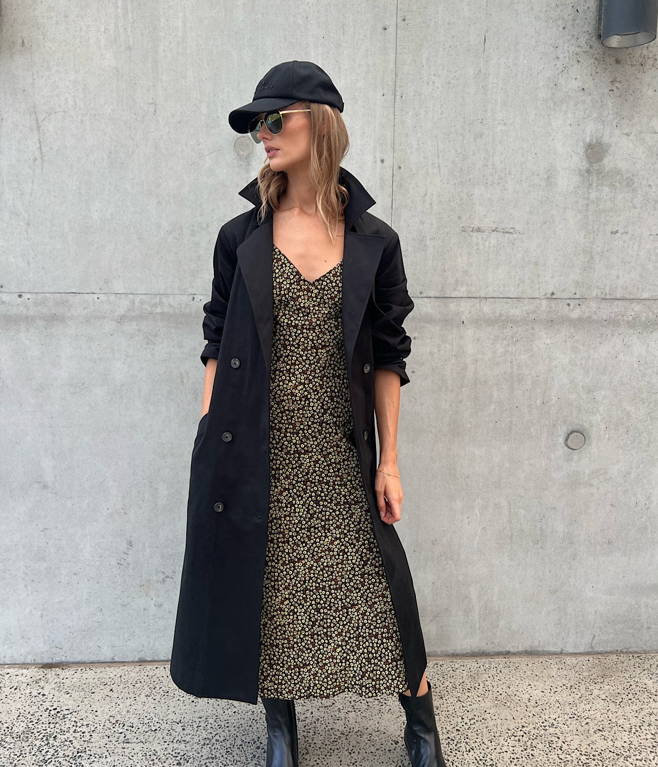 MOLESKIN TRENCH COAT- BLACK | MATIN | MATIN MOLESKIN TRENCH COAT- BLACK