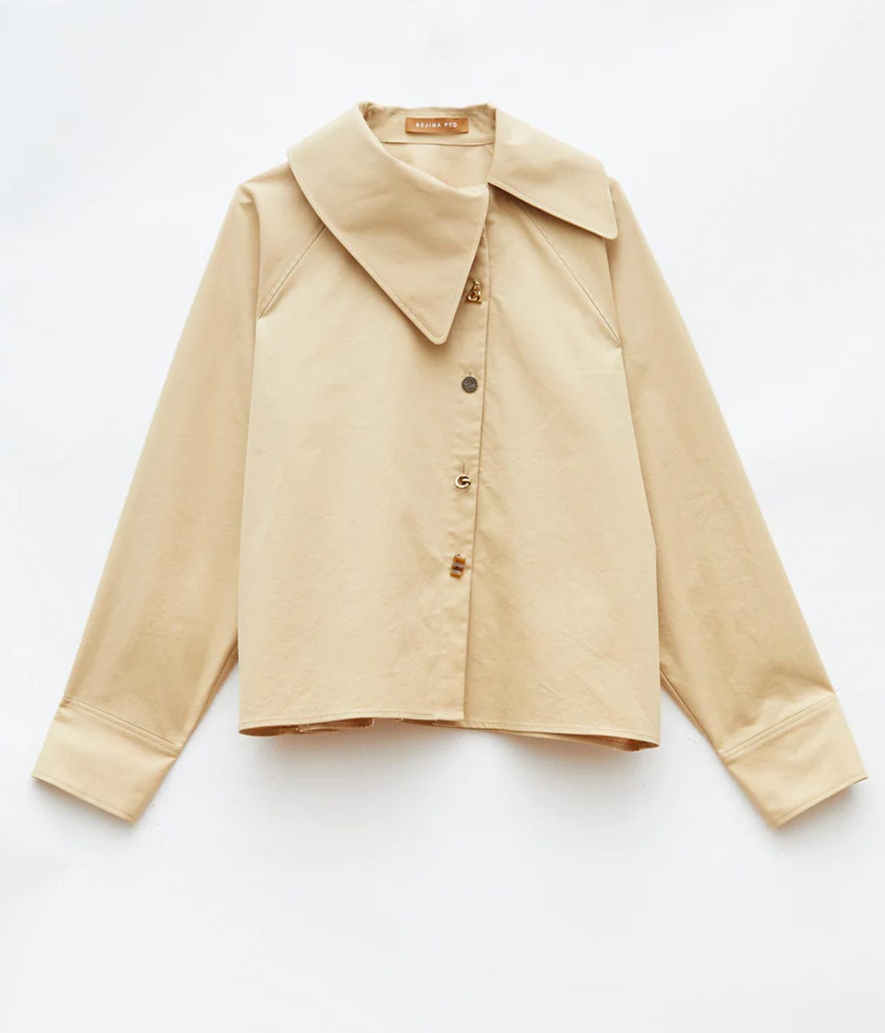 MONROE BLOUSE- TAN | REJINA PYO | REJINA PYO MONROE BLOUSE- TAN