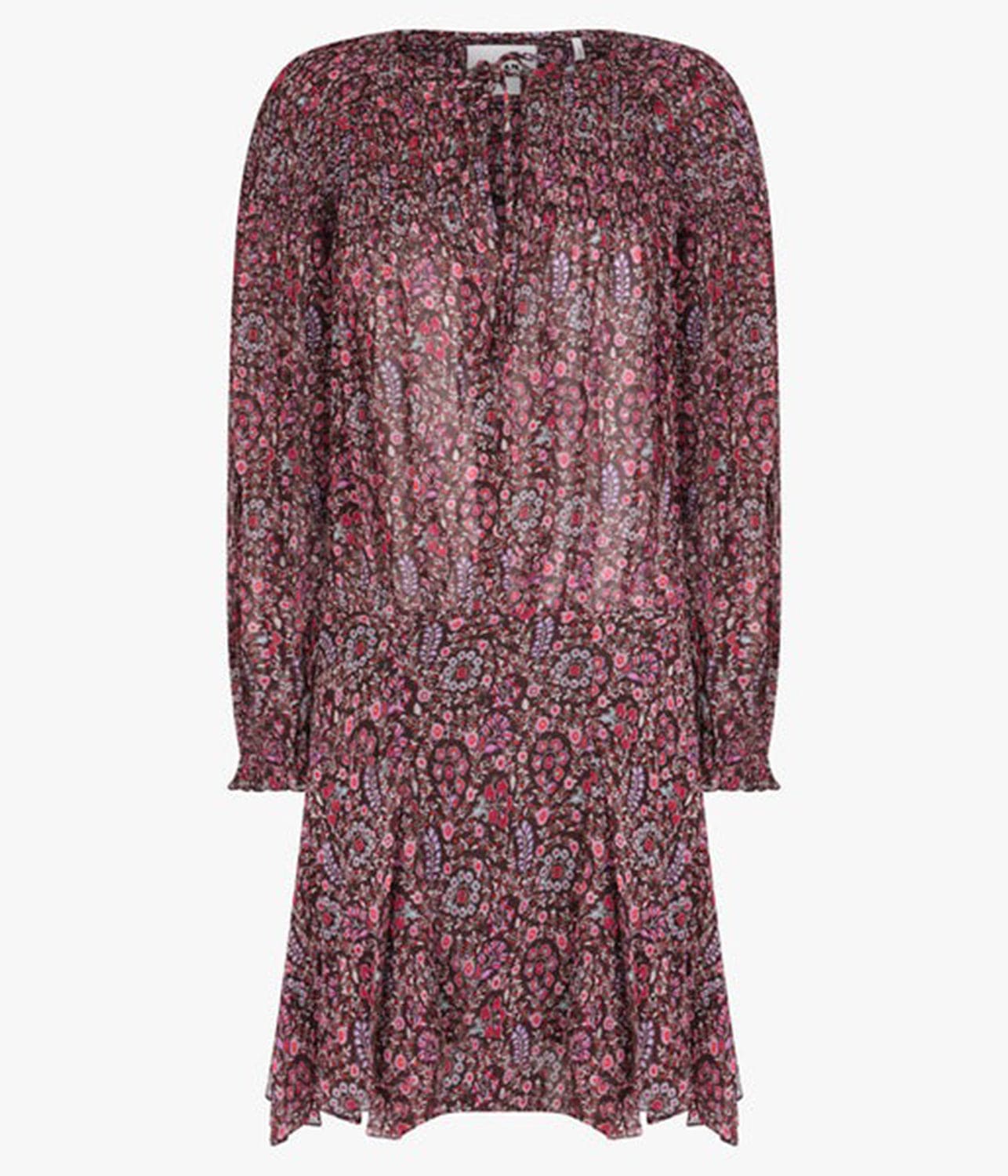 NOANNE DRESS- BROWN | ISABEL MARANT | ISABEL MARANT NOANNE DRESS- BROWN