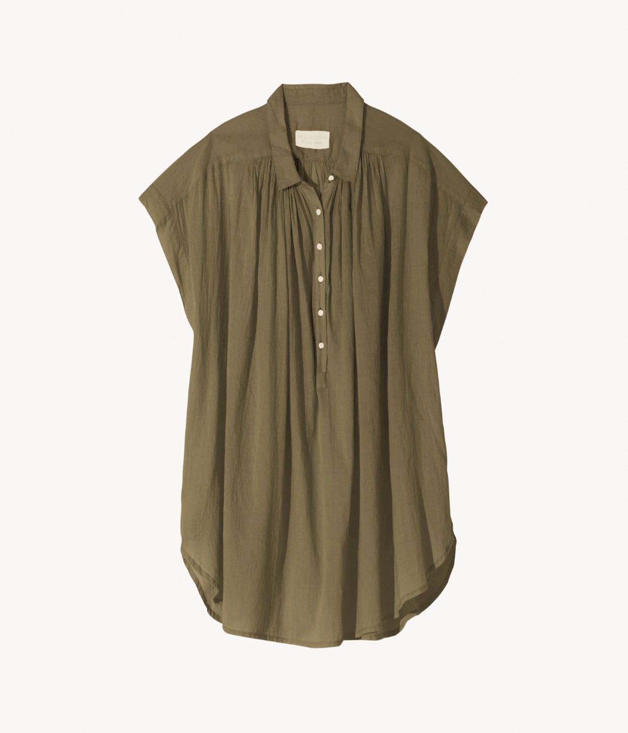 NORMANDY BLOUSE- OLIVE | NILI LOTAN | NILI LOTAN NORMANDY BLOUSE- OLIVE