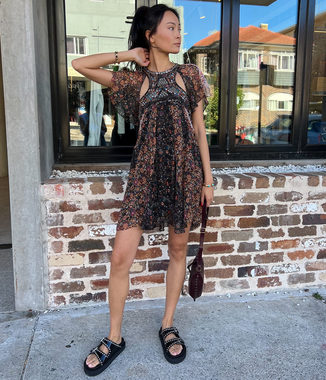 ODILE DRESS- BLACK | ISABEL MARANT | ISABEL MARANT ODILE DRESS- BLACK