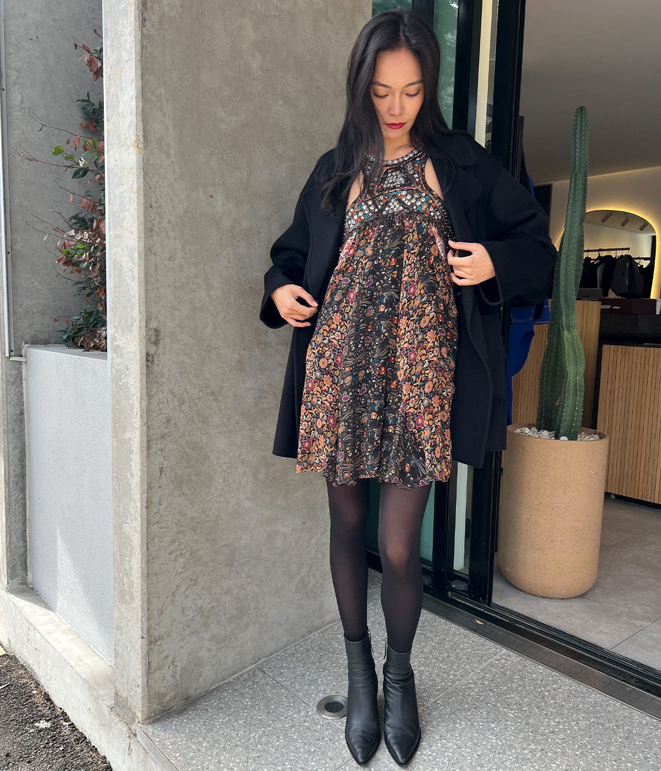 ODILE DRESS- BLACK | ISABEL MARANT | ISABEL MARANT ODILE DRESS- BLACK