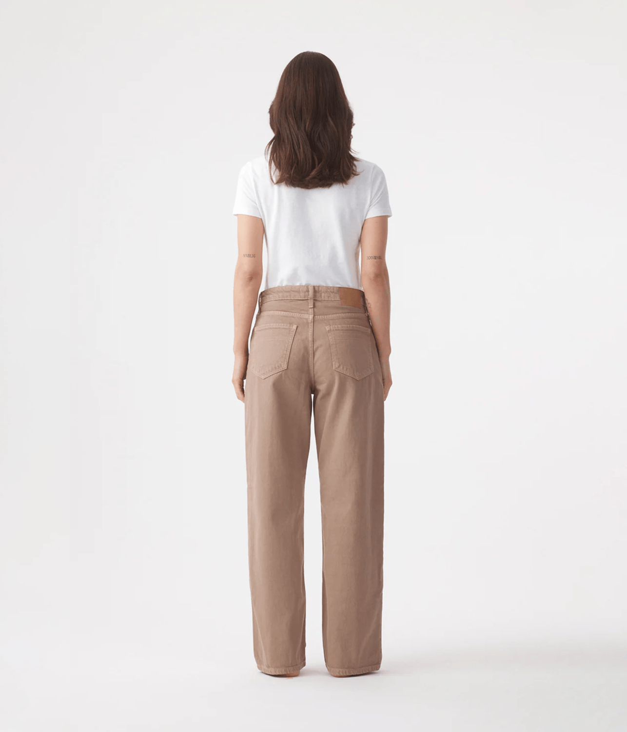 OLIVE MID SLOUCHY WIDE JEAN | OUTLAND DENIM OUTLAND DENIM OLIVE JEAN