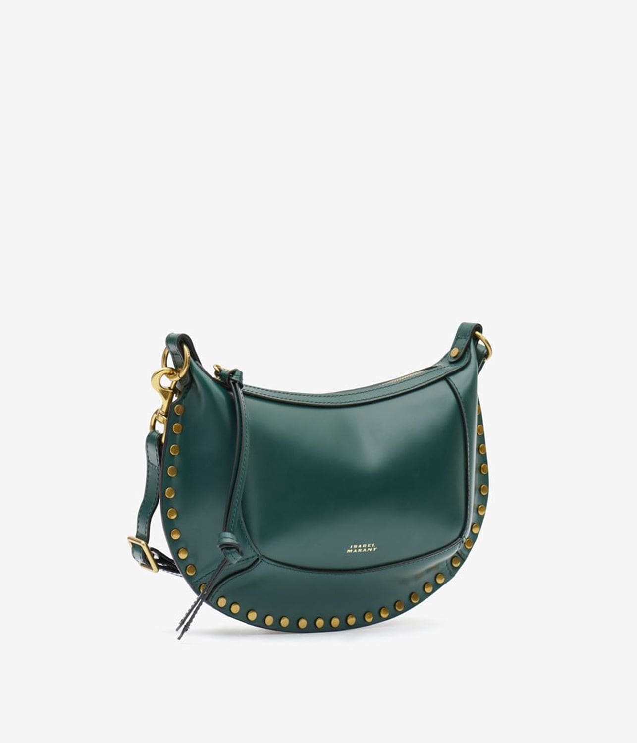 OSKAN MOON SHOULDER BAG- DARK GREEN | ISABEL MARANT | ISABEL MARANT OSKAN MOON SHOULDER BAG- DARK GREEN
