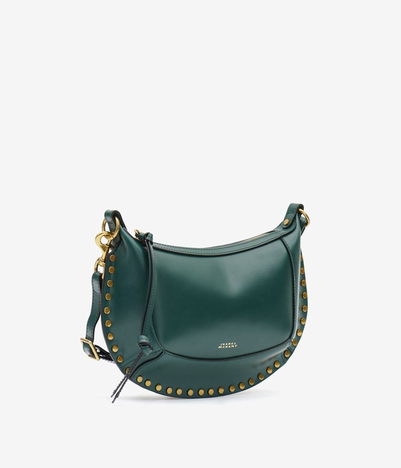 OSKAN MOON SHOULDER BAG- DARK GREEN | ISABEL MARANT |  ISABEL MARANT OSKAN MOON SHOULDER BAG- DARK GREEN