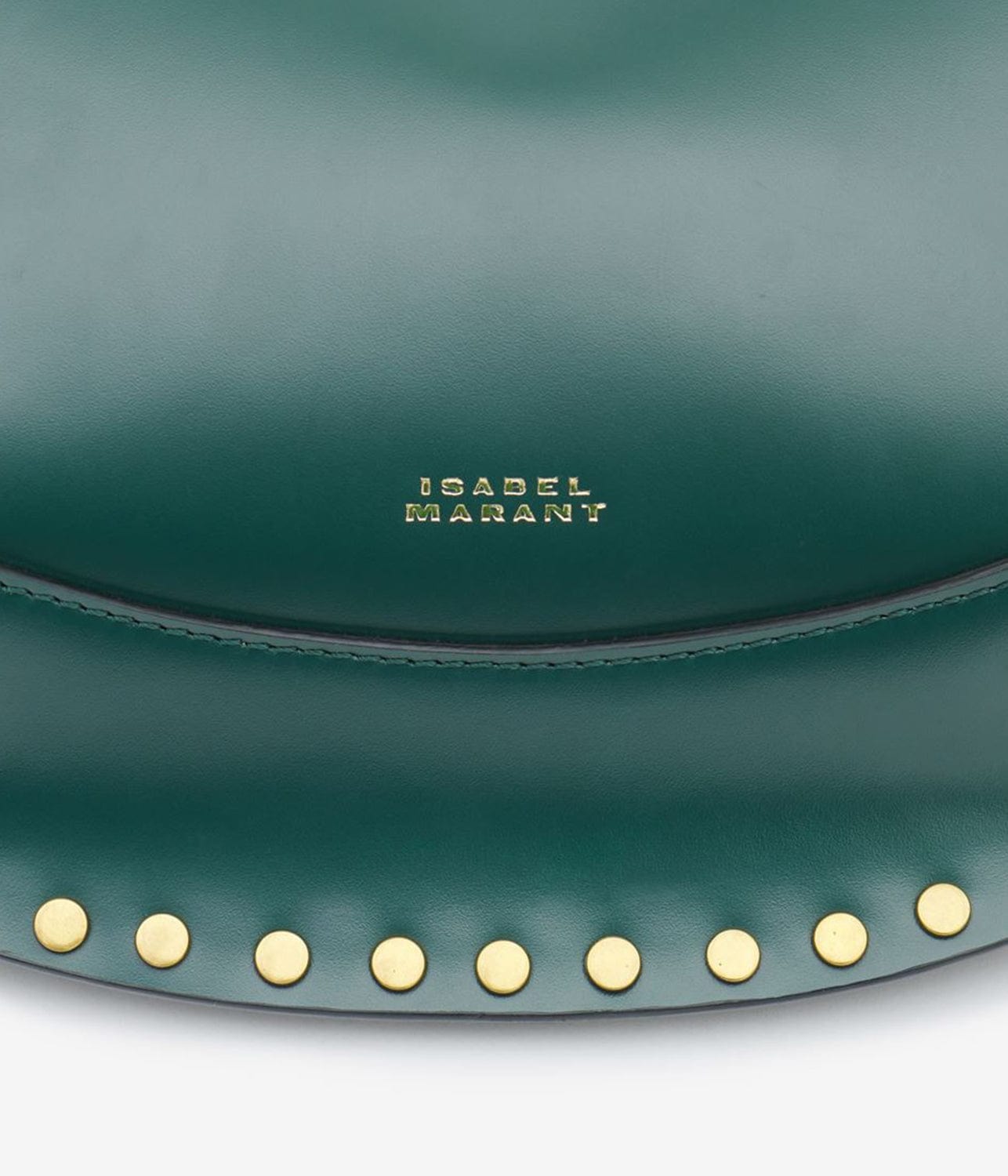 OSKAN MOON SHOULDER BAG- DARK GREEN | ISABEL MARANT |  ISABEL MARANT OSKAN MOON SHOULDER BAG- DARK GREEN