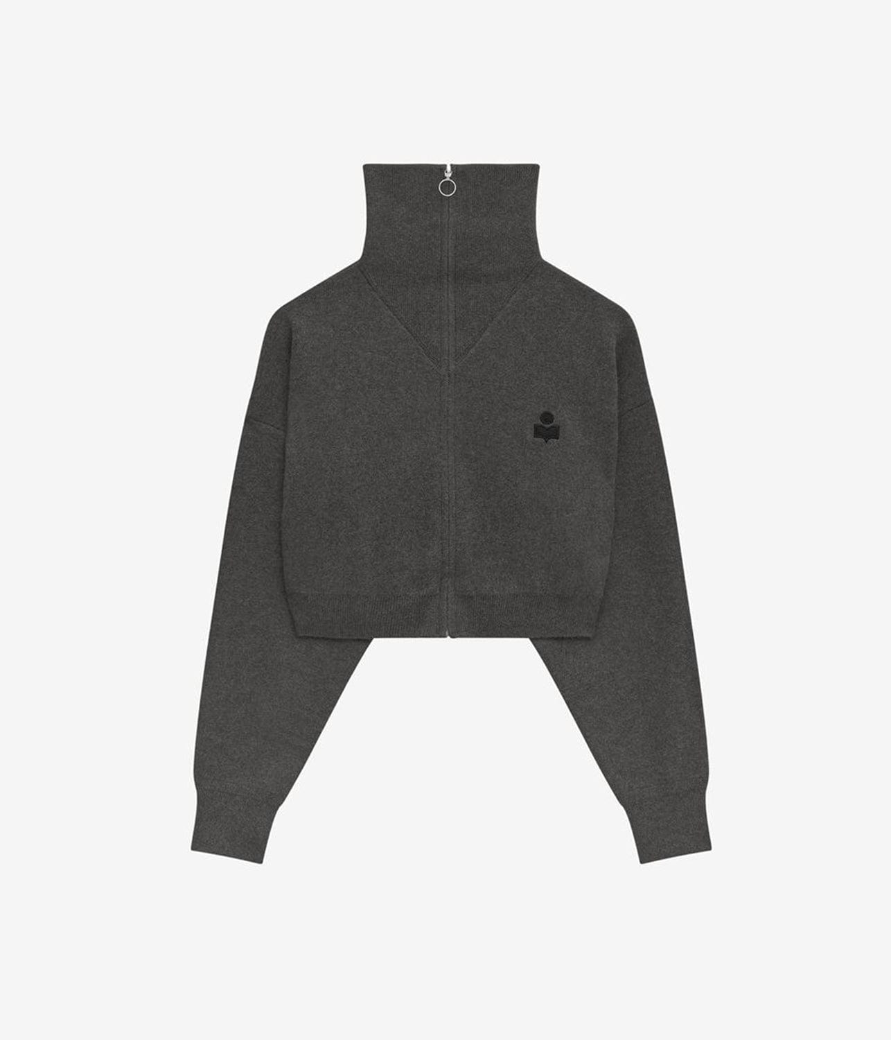 OXANE CARDIGAN- ANTHRACITE | ISABEL MARANT | ISABEL MARANT OXANE CARDIGAN- ANTHRACITE