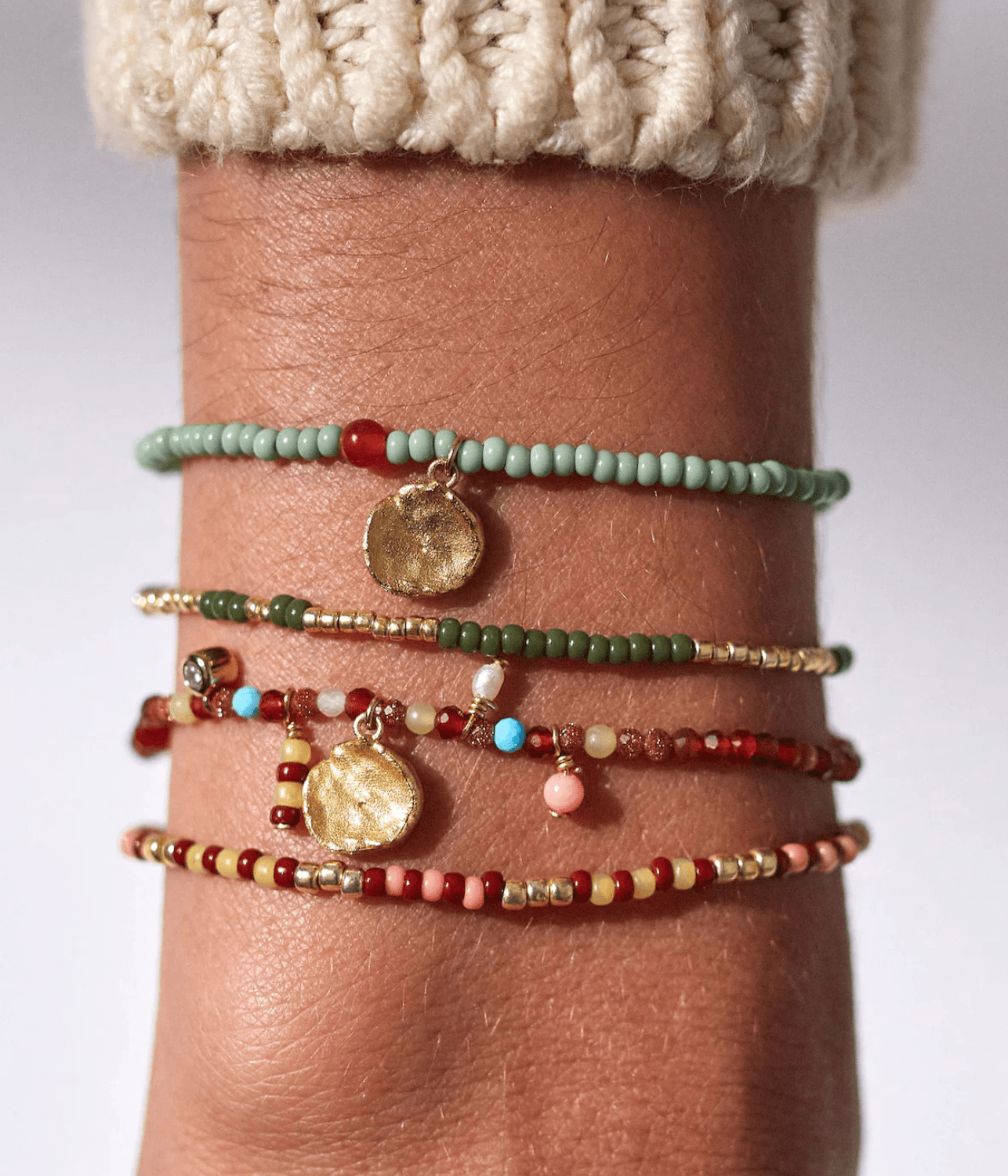 PEYOTE BRACELET | APPLE GREEN ANNI LU PEYOTE BRACELET | APPLE GREEN