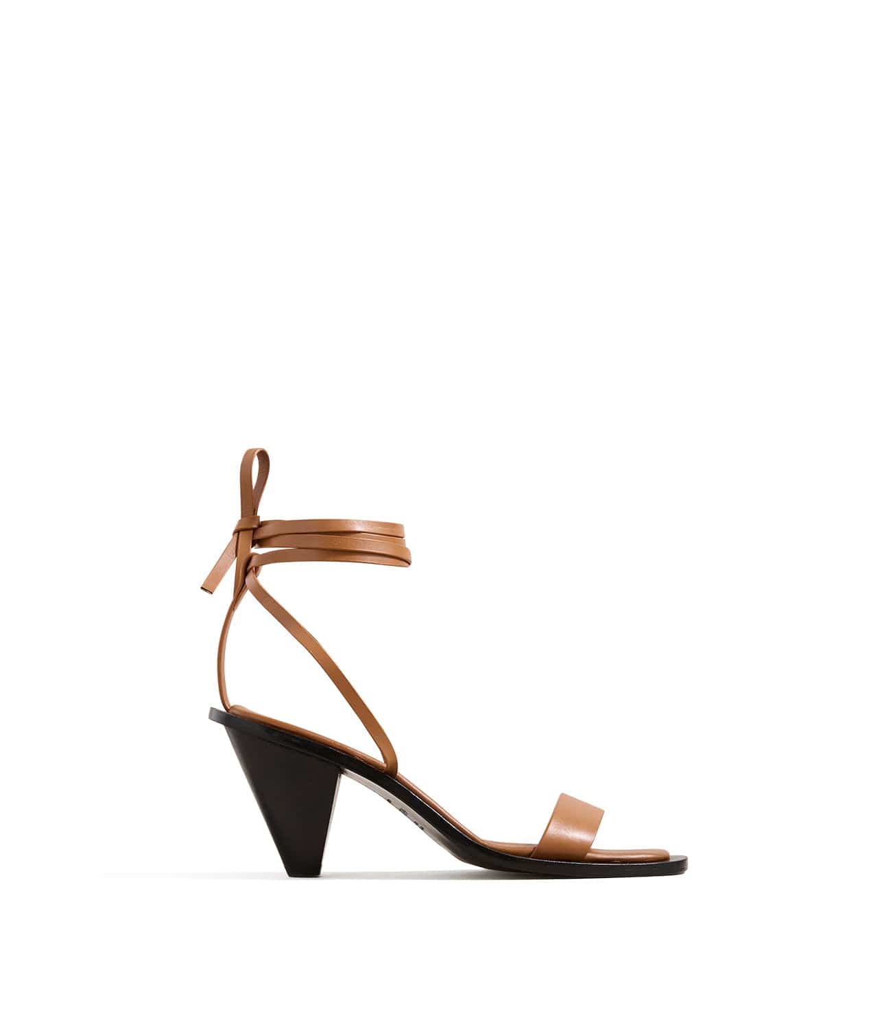 PORTER HEELED SANDAL- DEEP TAN | A.EMERY | A.EMERY PORTER HEELED SANDAL- DEEP TAN