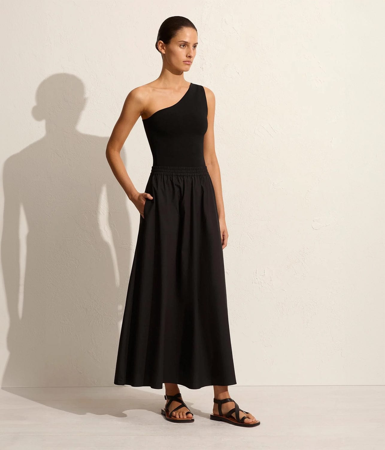 RELAXED EVERYDAY SKIRT- BLACK | MATTEAU | MATTEAU RELAXED EVERYDAY SKIRT- BLACK