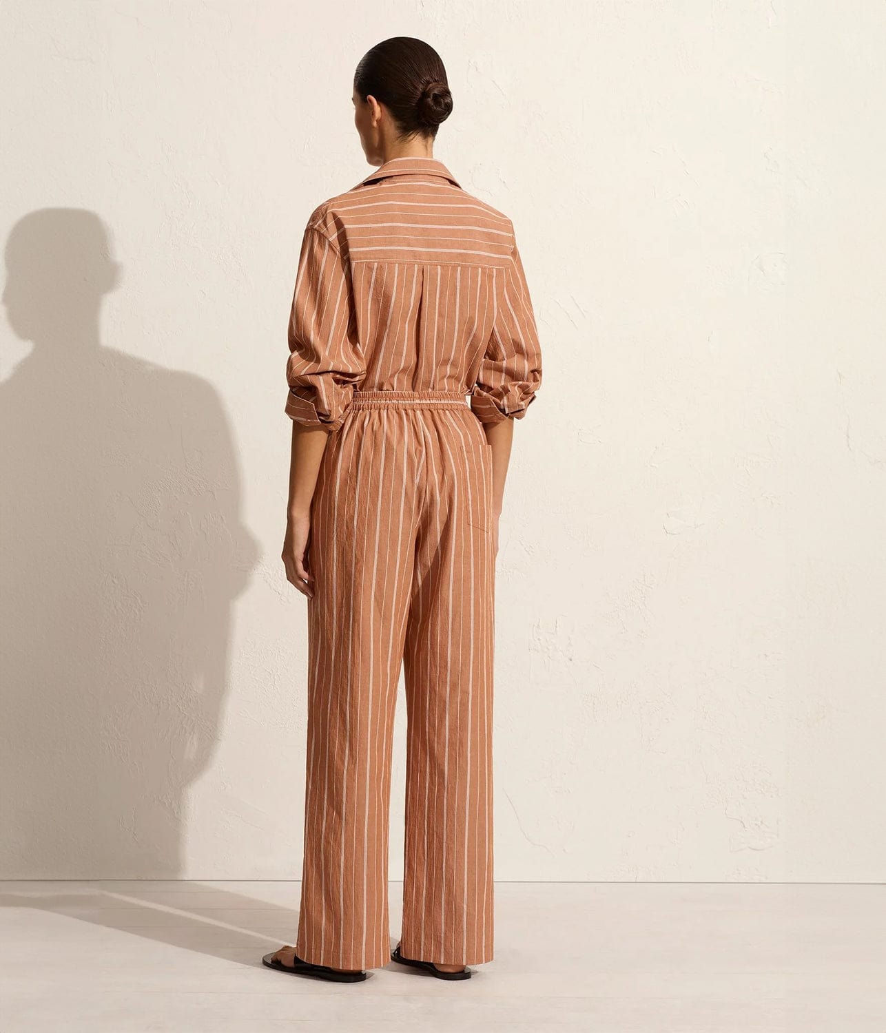 RELAXED STRIPE SHIRT- DESERT STRIPE | MATTEAU |  MATTEAU RELAXED STRIPE SHIRT- DESERT STRIPE