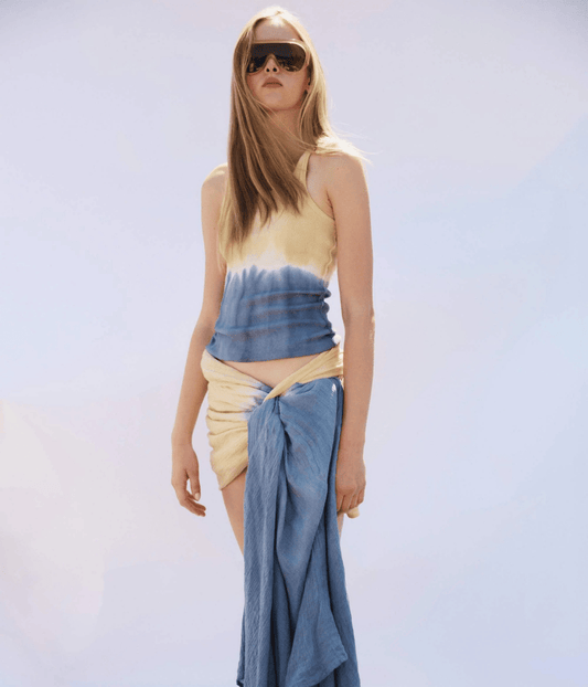 RIBBED SINGLET | SEA SALT | LUUDA LUUDA RIBBED SINGLET | SEA SALT