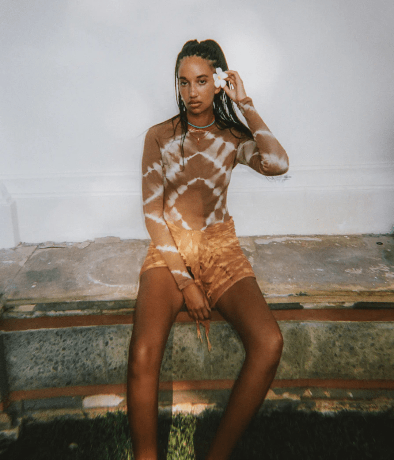 RIBIRTH LONG SLEEVE TOP | BLYSS STUDIO BLYSS STUDIO RIBIRTH LONG SLEEVE TOP | GOLDEN BROWN