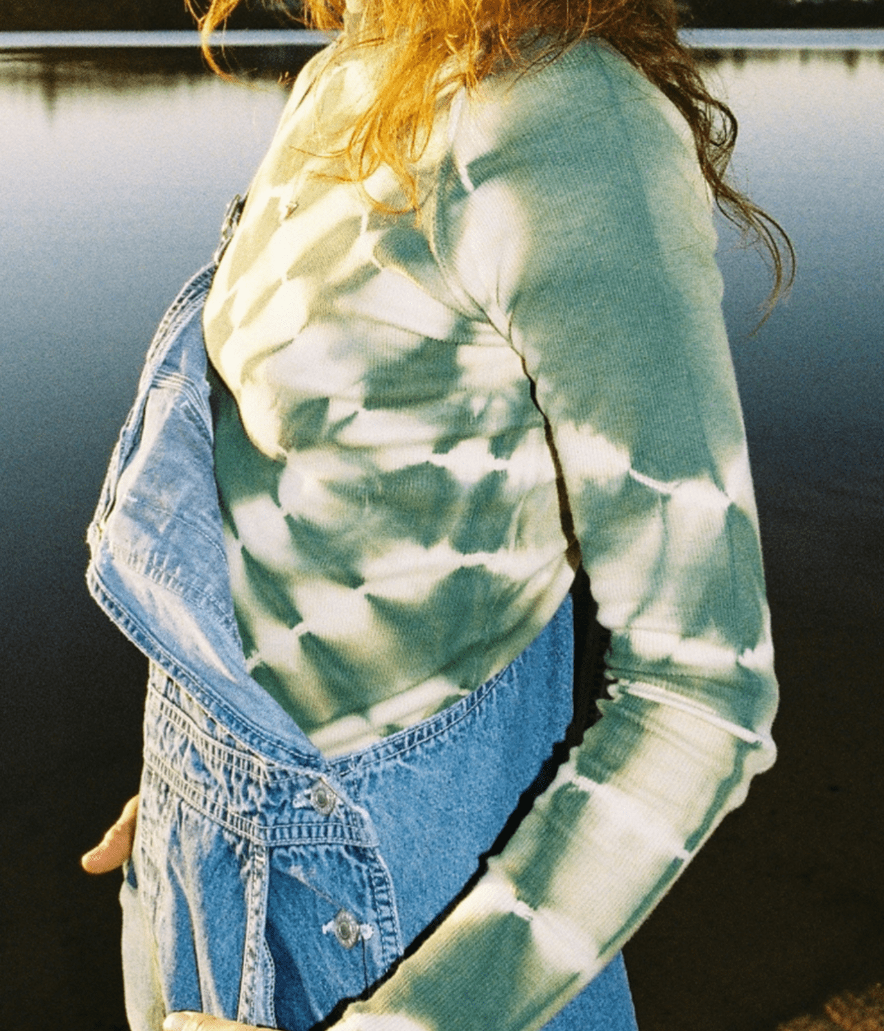 RIBIRTH LONG SLEEVE TOP | BLYSS STUDIO | DEEP FOREST BLYSS STUDIOS REBIRTH LONG SLEEVE TOP | DEEP FOREST