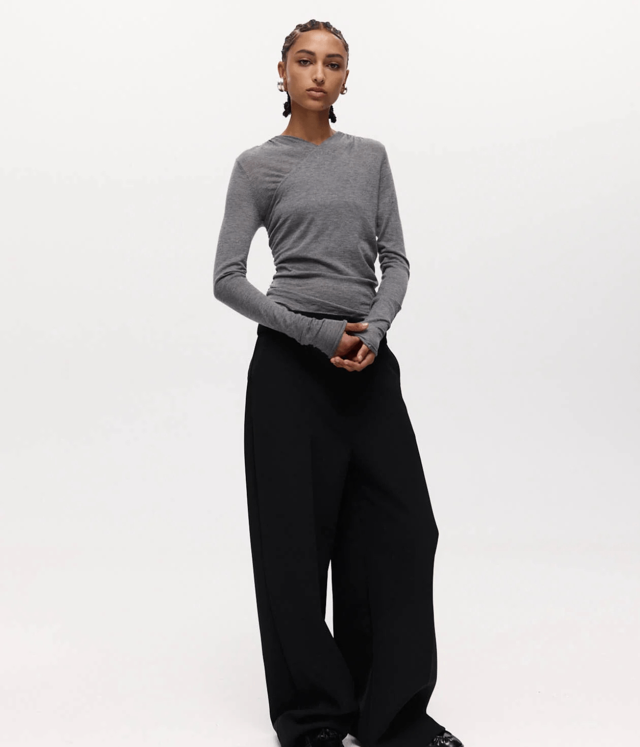 ROSIE WRAP KNIT TOP | HARRIS TAPPER HARRIS TAPPER ROSIE WRAP KNIT TOP