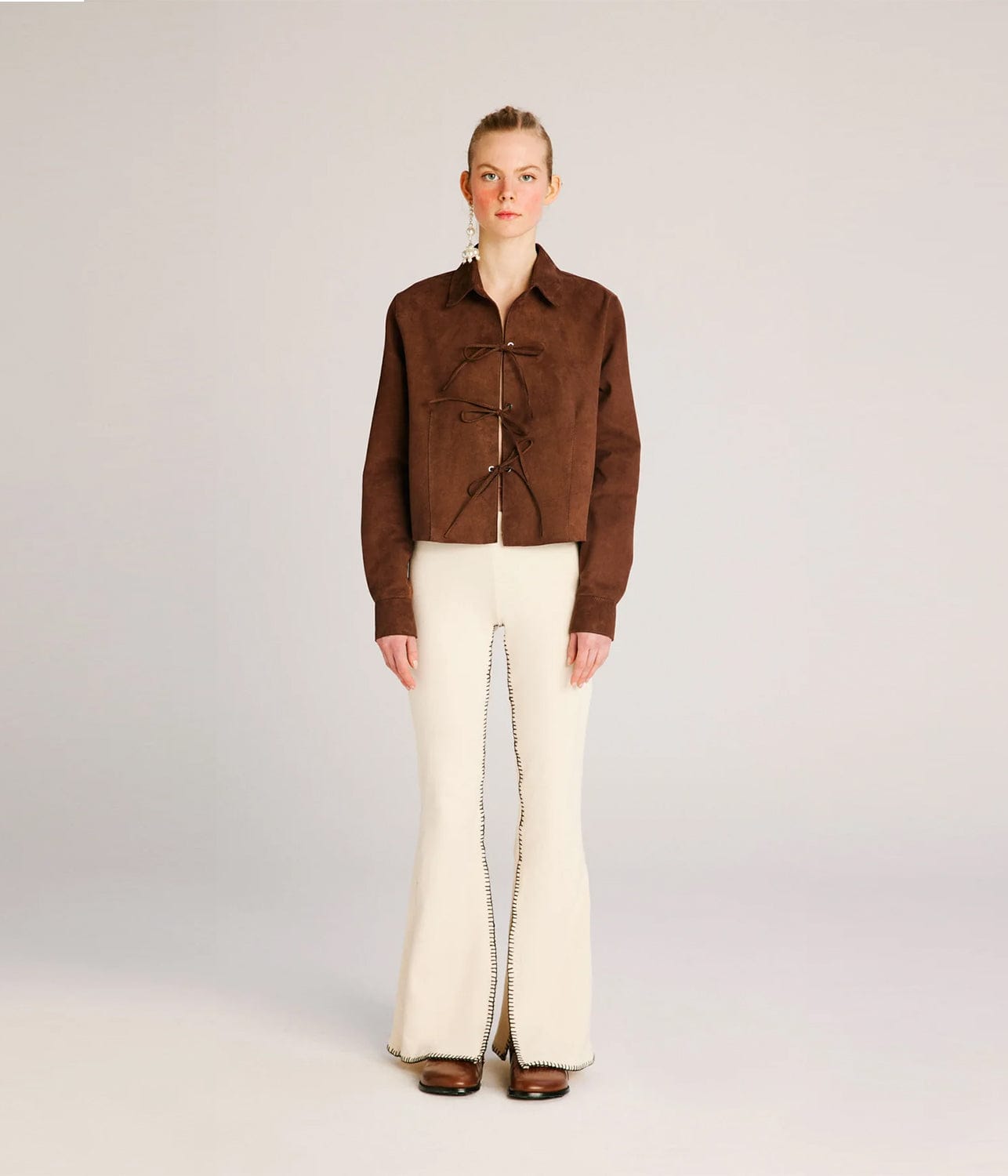 RUSI JACKET- BROWN SUEDE | ANIM | ANIM RUSI JACKET- BROWN SUEDE