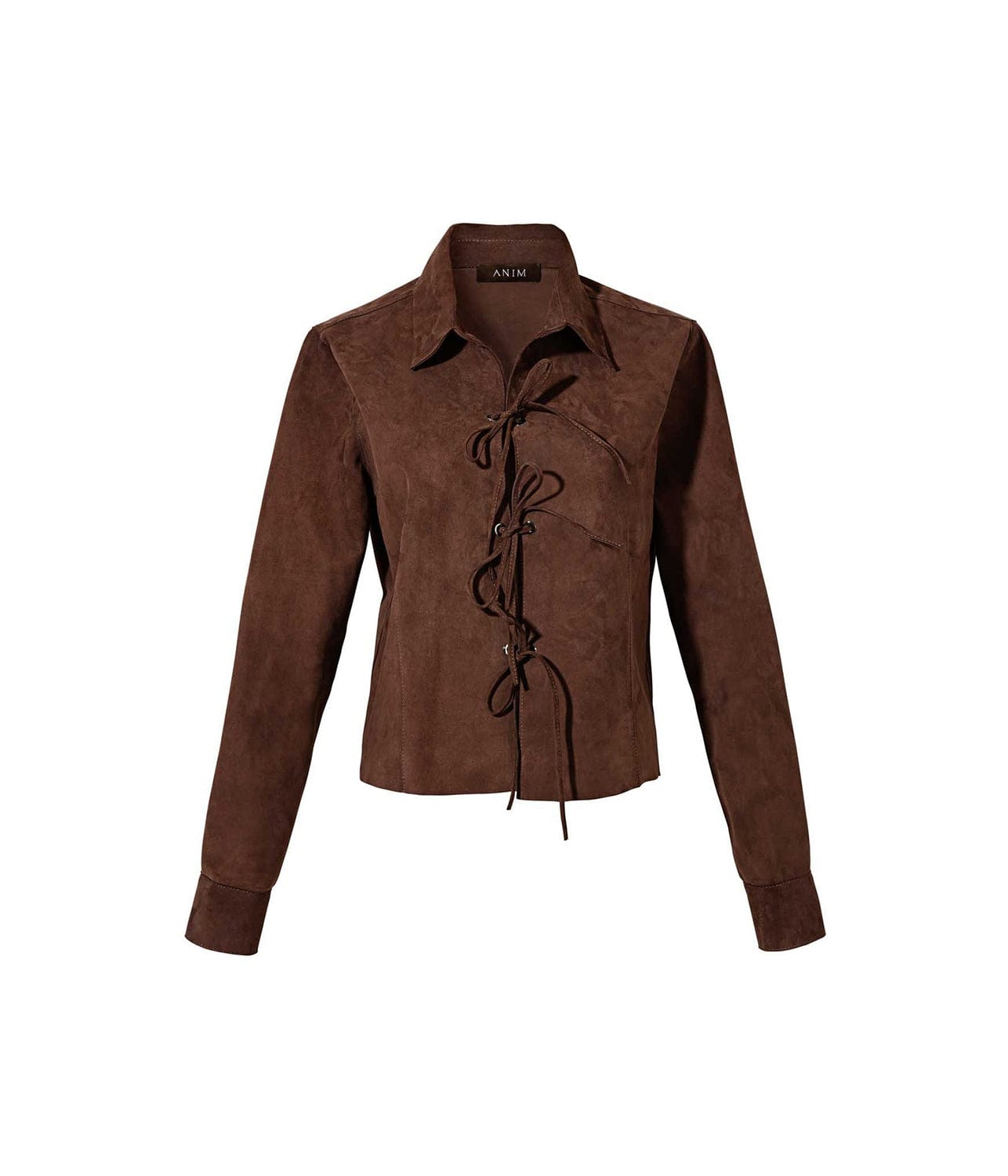 RUSI JACKET- BROWN SUEDE | ANIM | ANIM RUSI JACKET- BROWN SUEDE
