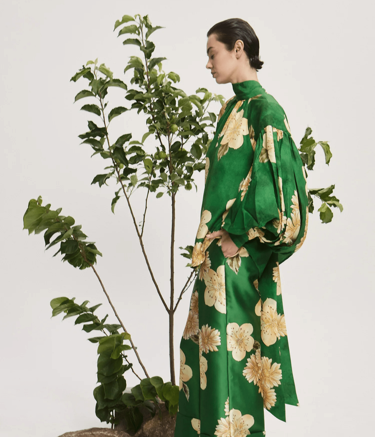 SAGE SILK BLOUSE | ALEMAIS ALEMAIS SAGE SILK BLOUSE