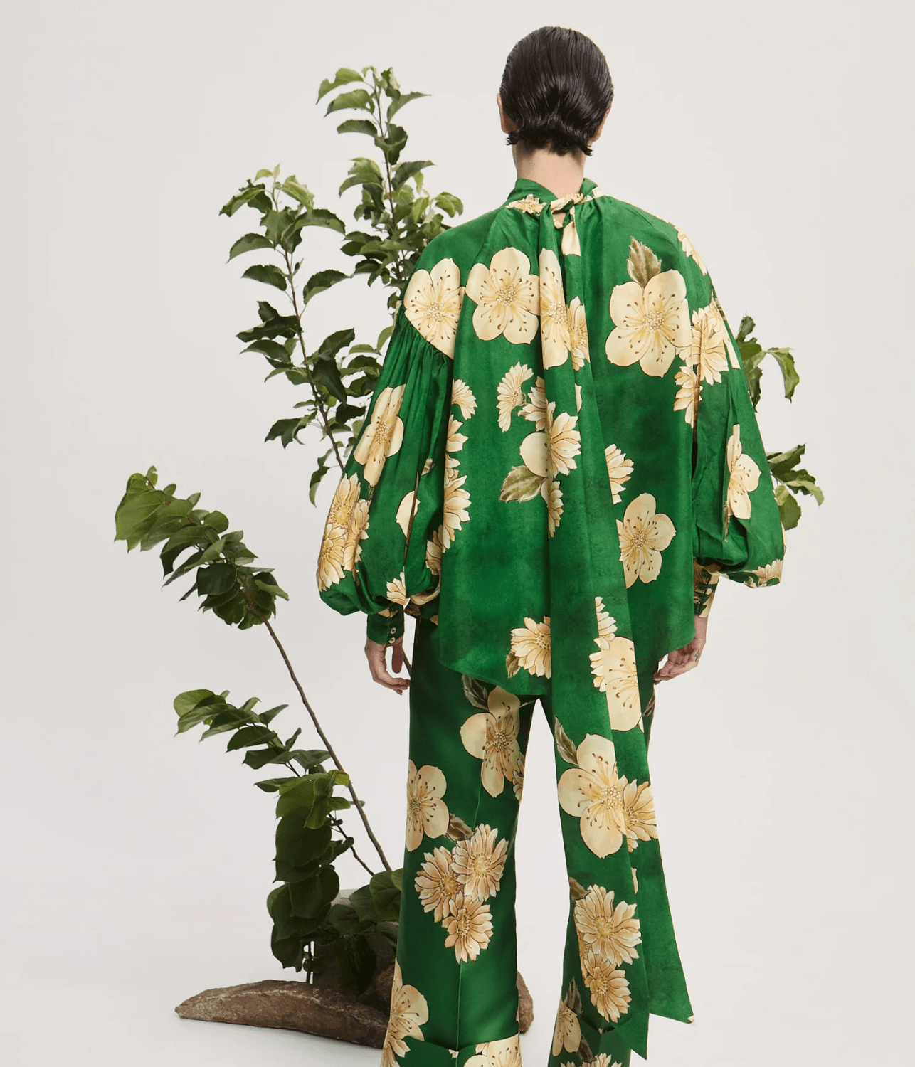 SAGE SILK BLOUSE | ALEMAIS ALEMAIS SAGE SILK BLOUSE