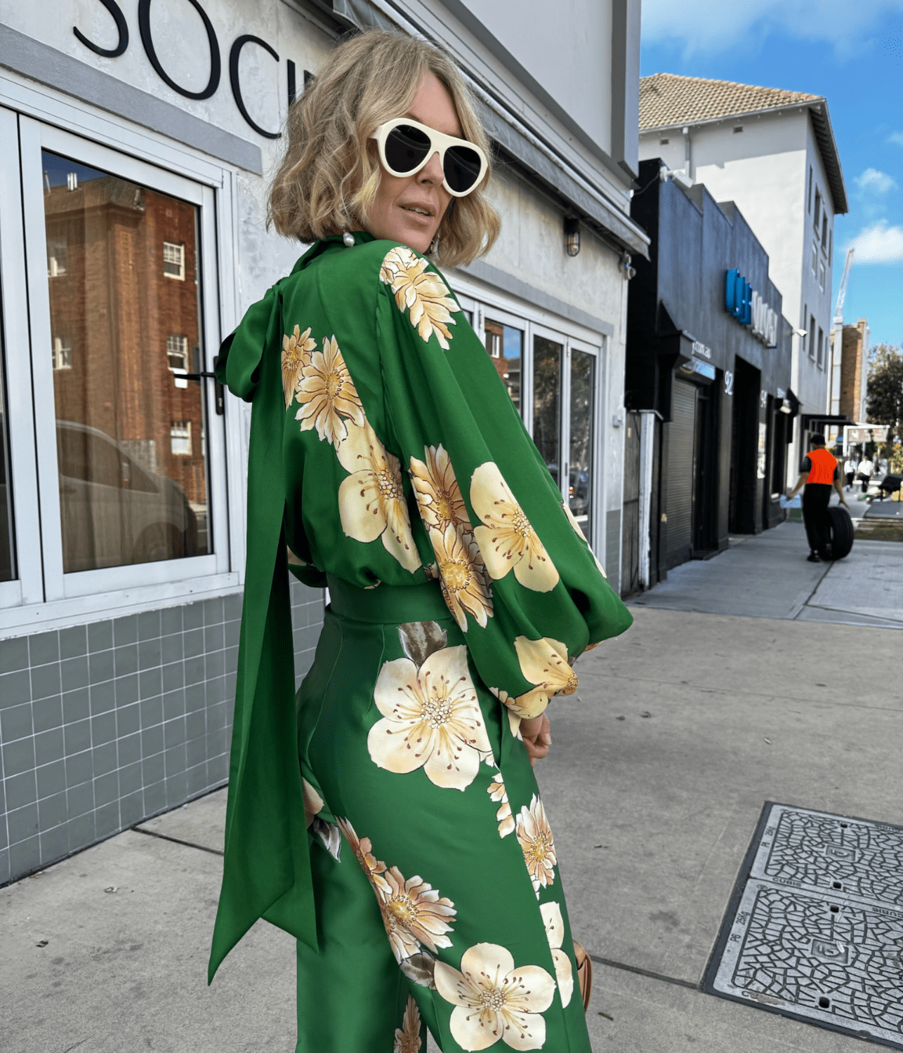 SAGE SILK BLOUSE | ALEMAIS ALEMAIS SAGE SILK BLOUSE