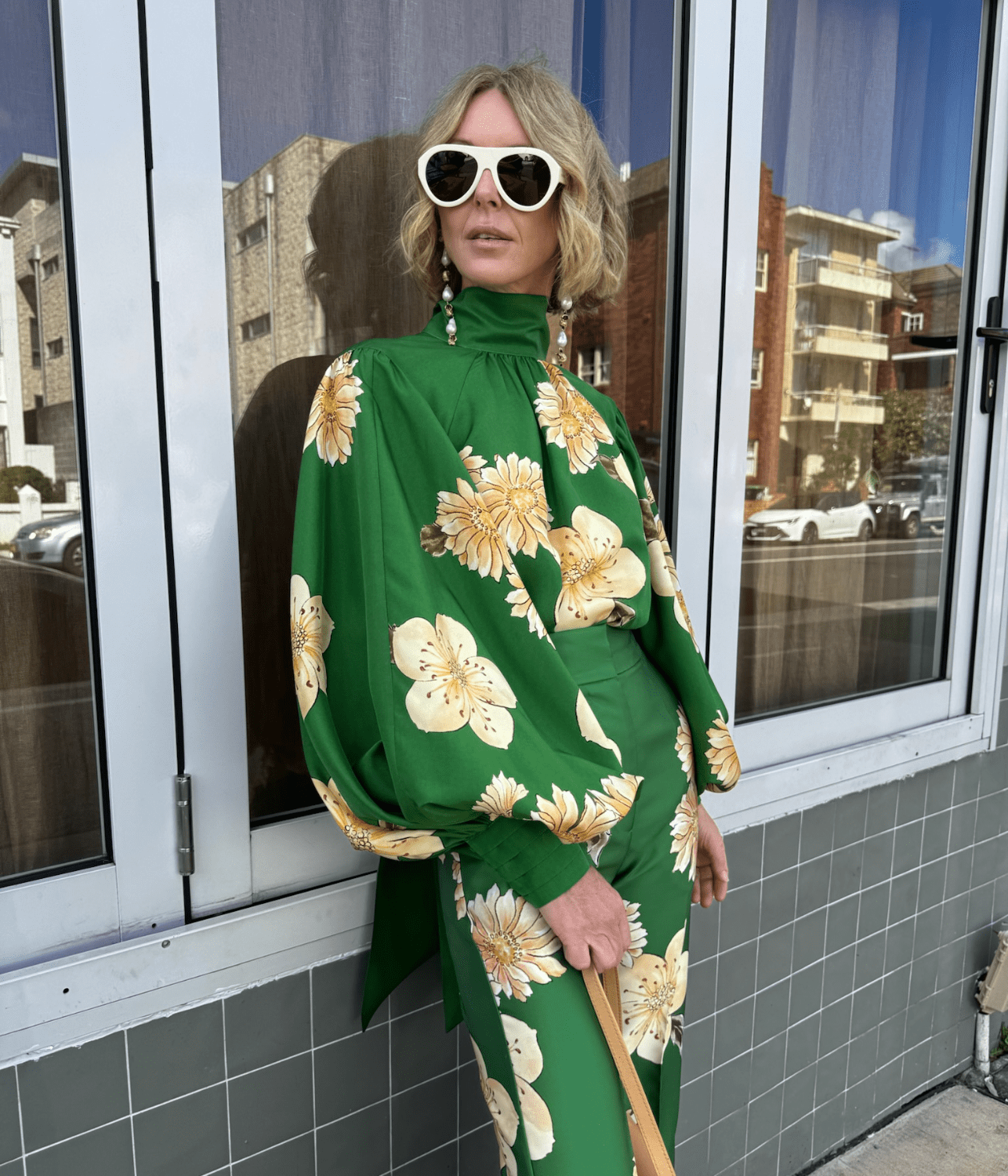 SAGE SILK BLOUSE | ALEMAIS ALEMAIS SAGE SILK BLOUSE