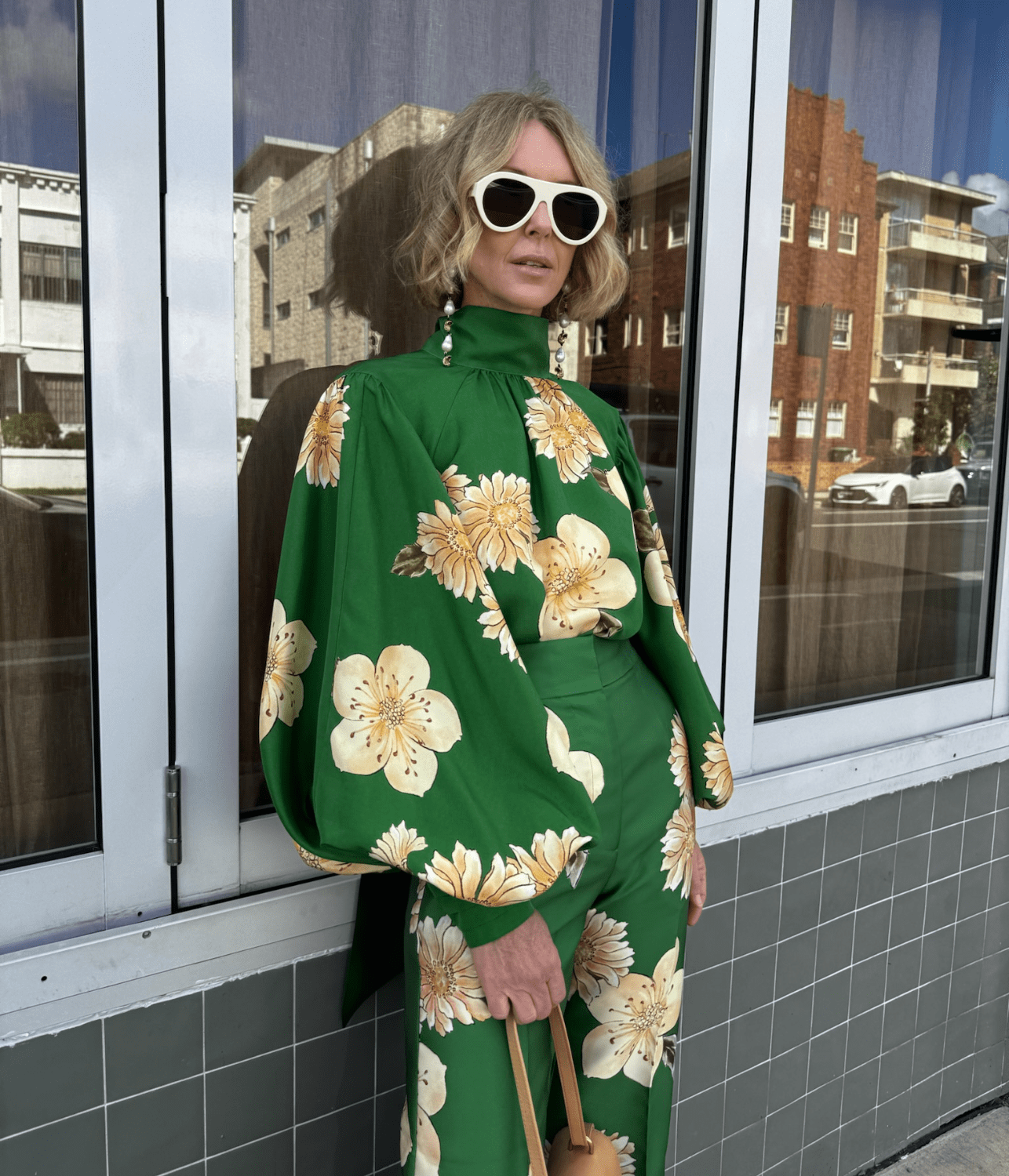 SAGE SILK BLOUSE | ALEMAIS ALEMAIS SAGE SILK BLOUSE