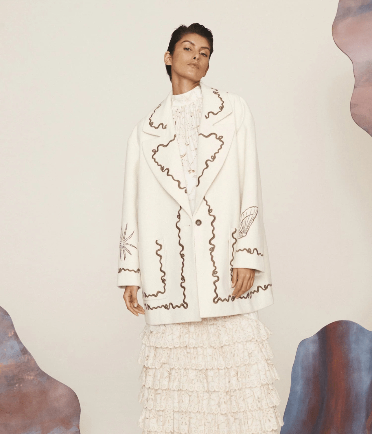 SAMMY EMBROIDERED JACKET | ALEMAIS ALEMAIS SAMMY EMBROIDERED JACKET