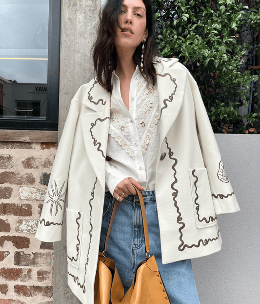 SAMMY EMBROIDERED JACKET | ALEMAIS ALEMAIS SAMMY EMBROIDERED JACKET