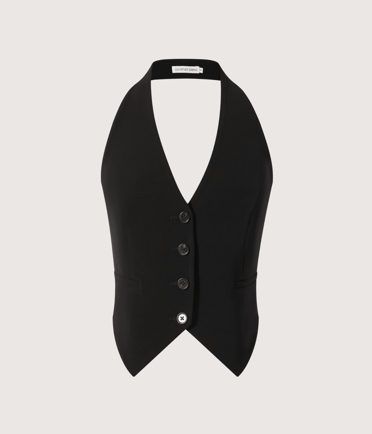 SANNE SCUBA BELTED VEST COURTNEY ZHENG SANNE SCUBA BELTED VEST