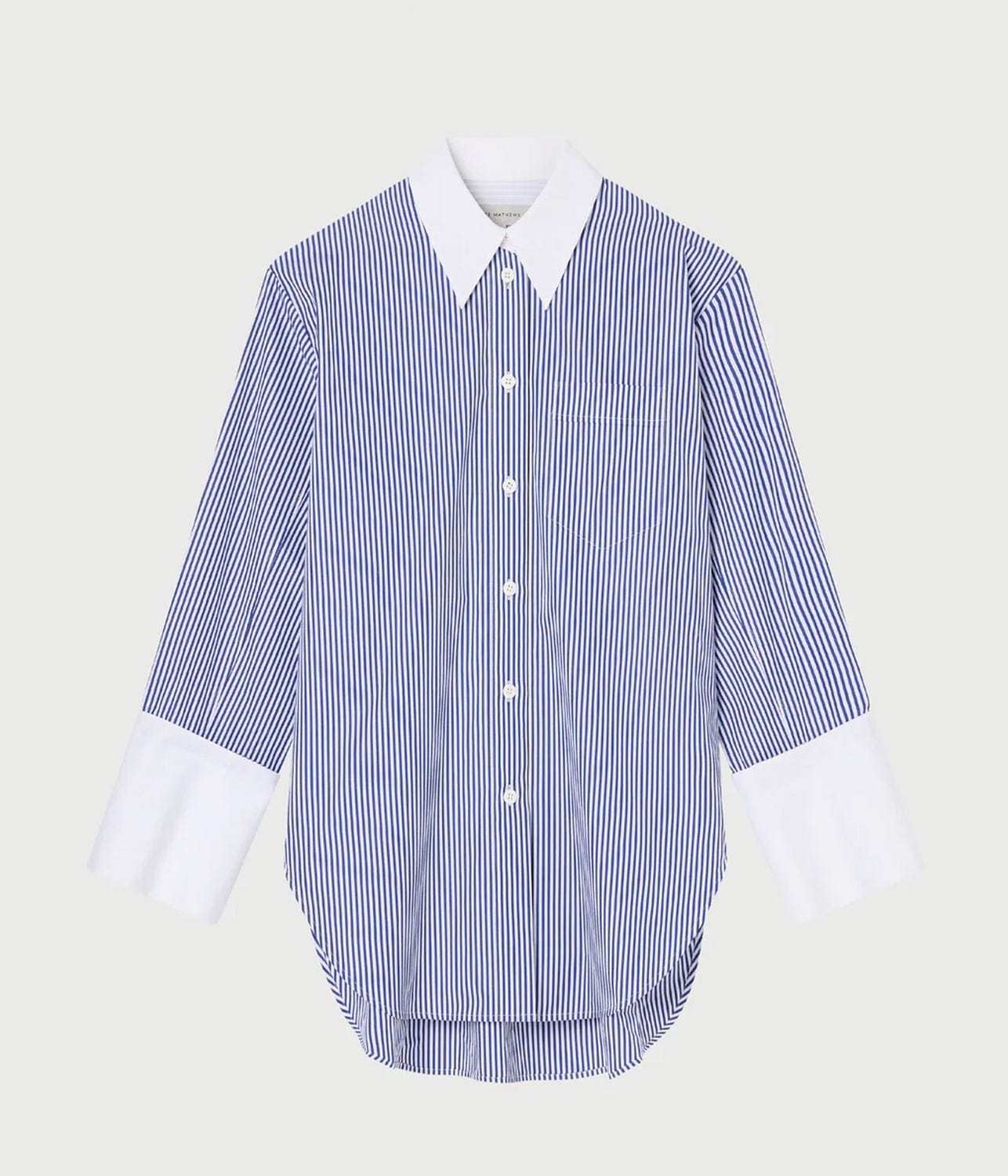 SASHA SHIRT- BLUE STRIPE | LEE MATHEWS | LEE MATHEWS SASHA SHIRT- BLUE STRIPE
