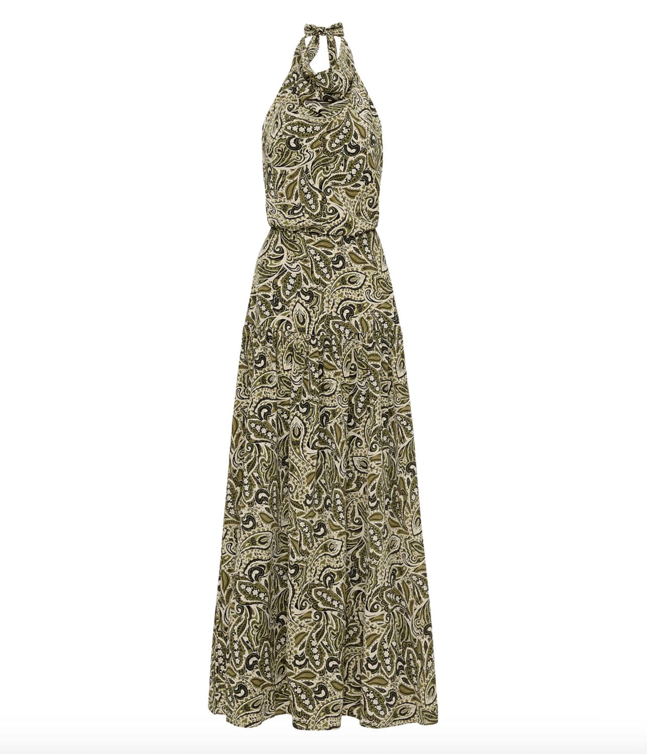 SCARF HALTER DRESS- PAISLEY | MATTEAU | MATTEAU SCARF HALTER DRESS- PAISLEY