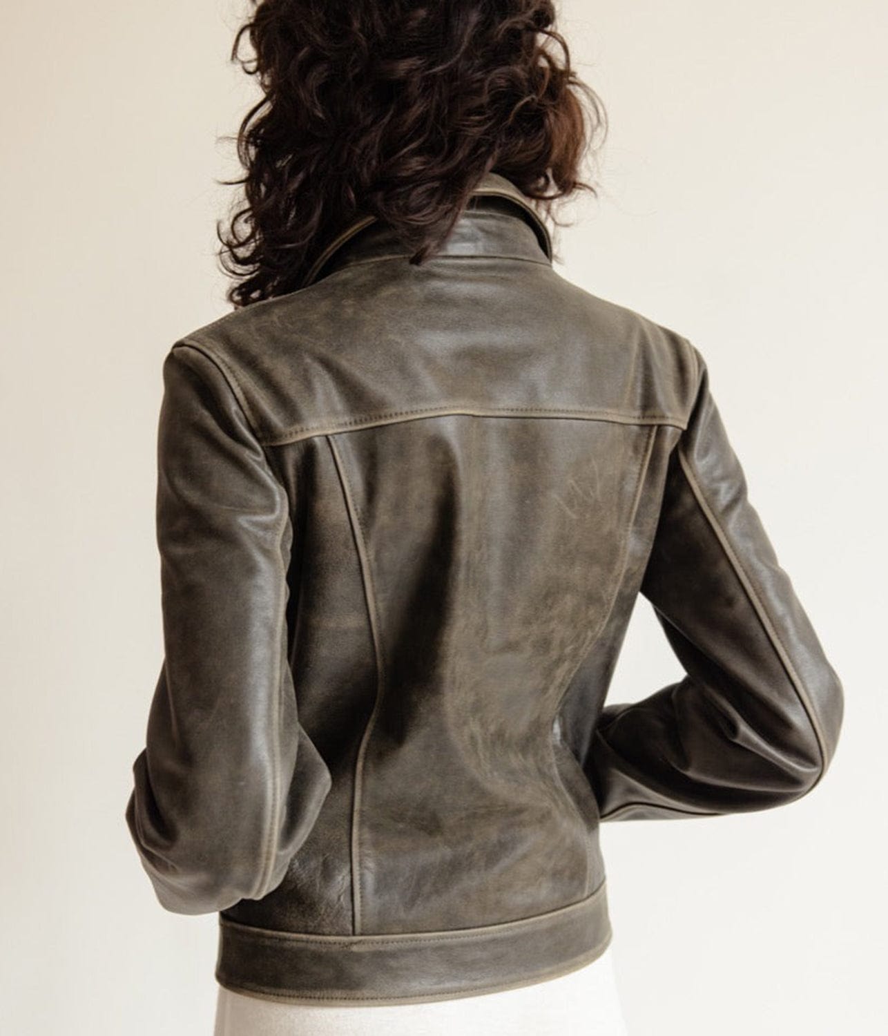 SEVILLE LEATHER JACKET- BROWN | MUSIER PARIS | MUSIER PARIS SEVILLE LEATHER JACKET- BROWN