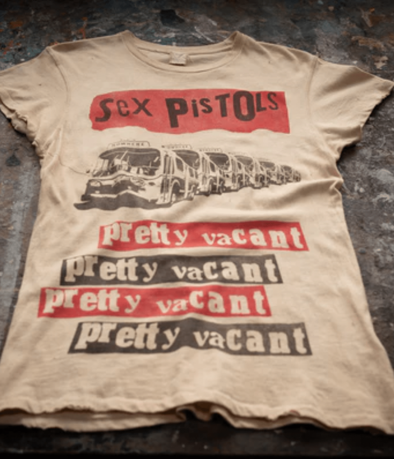 SEX PISTOLS TEE- TEA | MADE WORN |  MADE WORN SEX PISTOLS TEE- TEA