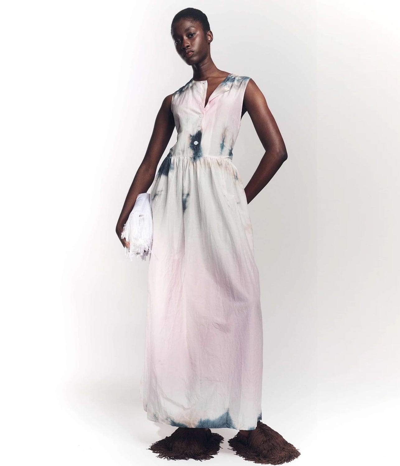 SILK COTTON TANK DRESS- GLOSS | LUUDA | LUUDA SILK COTTON TANK DRESS- GLOSS