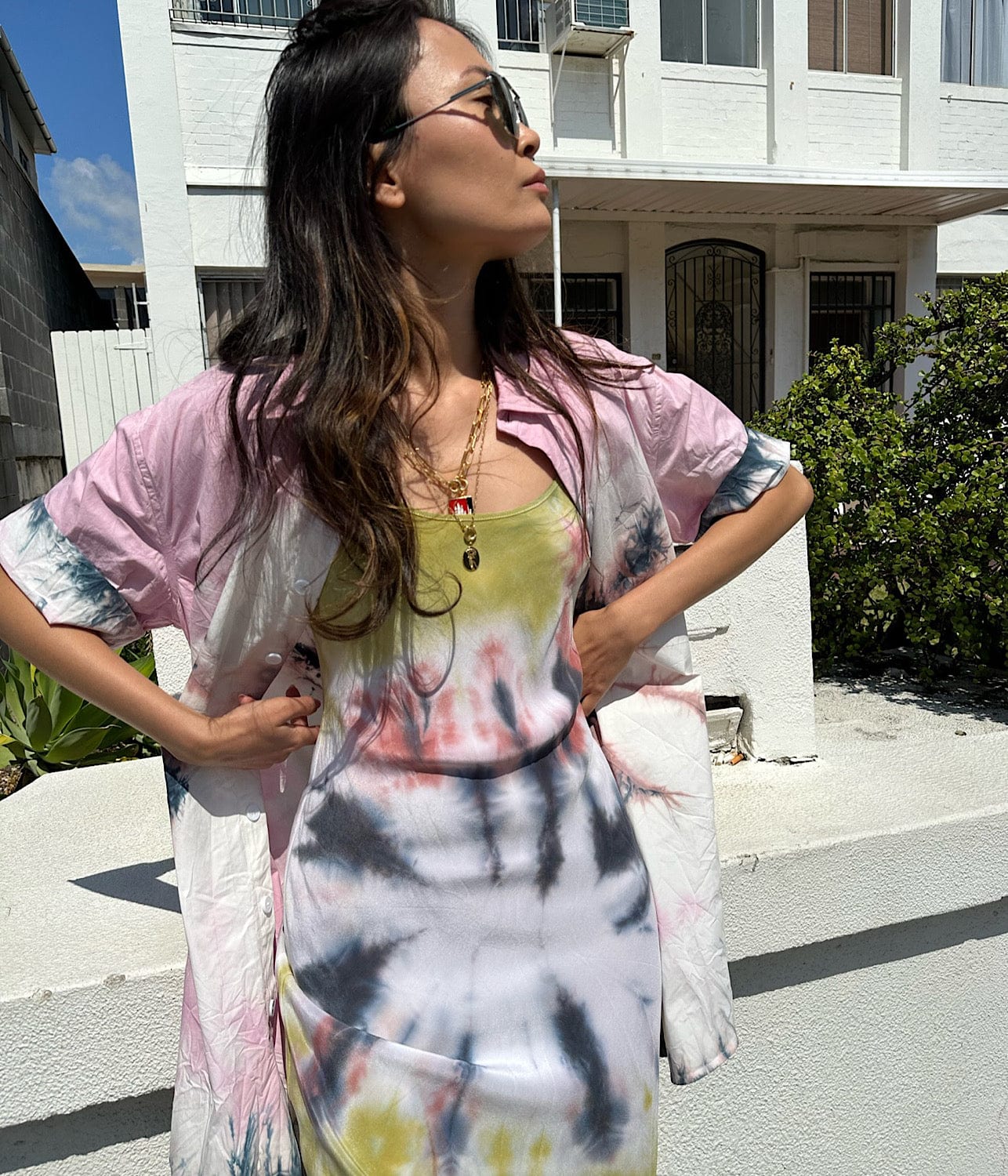 SILK SLIP DRESS- GLOSS | LUUDA | LUUDA SILK SLIP DRESS- GLOSS