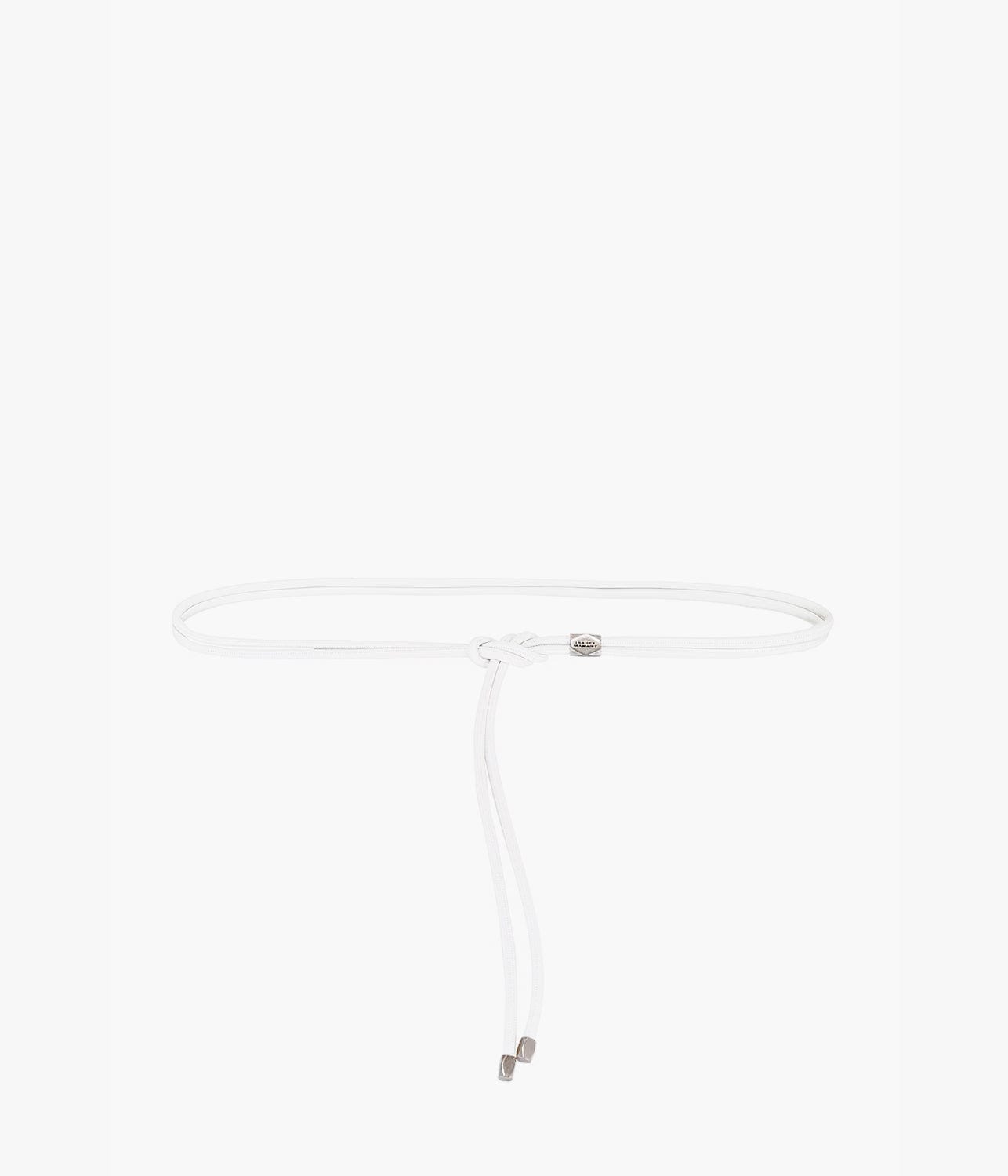 SILVIA BELT- WHITE/SILVER | ISABEL MARANT | ISABEL MARANT SILVIA BELT- WHITE/SILVER