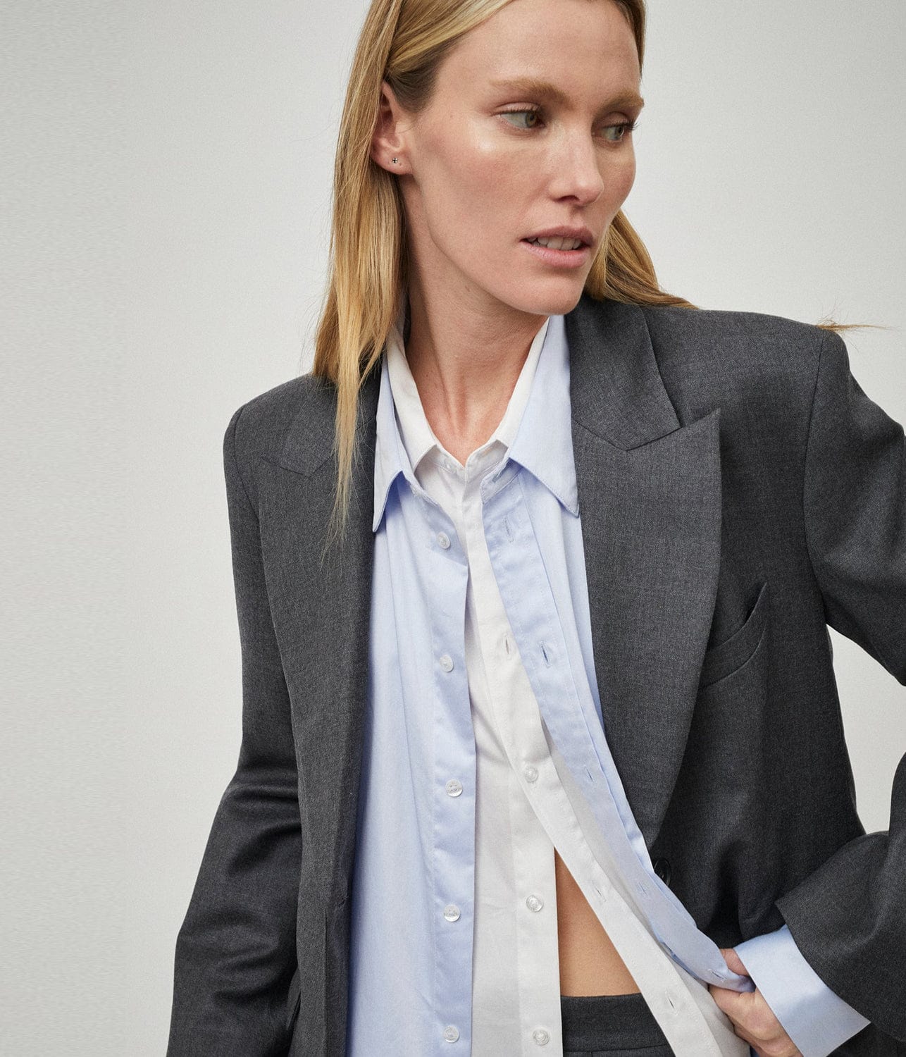 SINGLE BREASTED BLAZER- DARK GREY | BEARE PARK | BEARE PARK SINGLE BREASTED BLAZER- DARK GREY